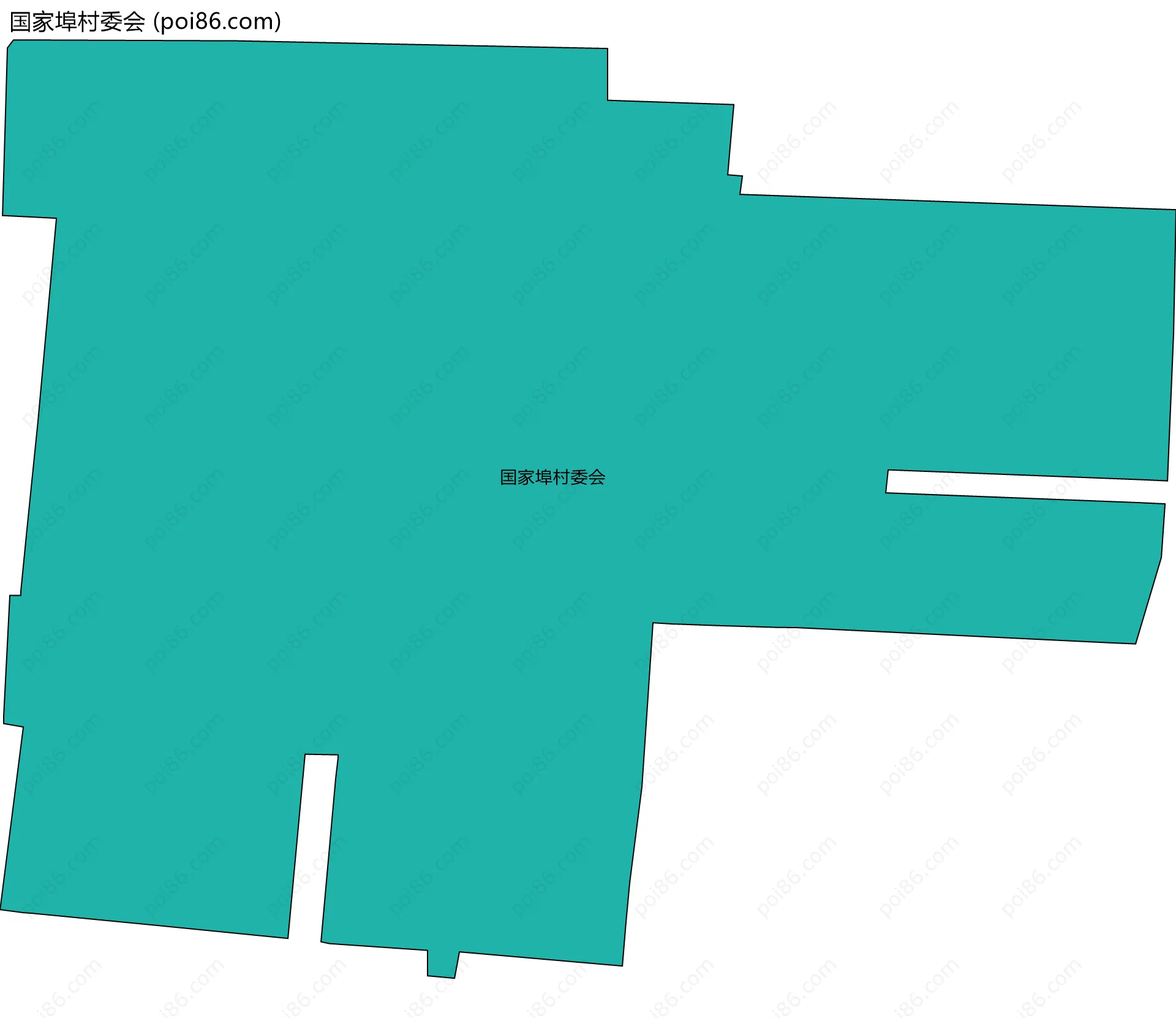 国家埠村委会边界地图