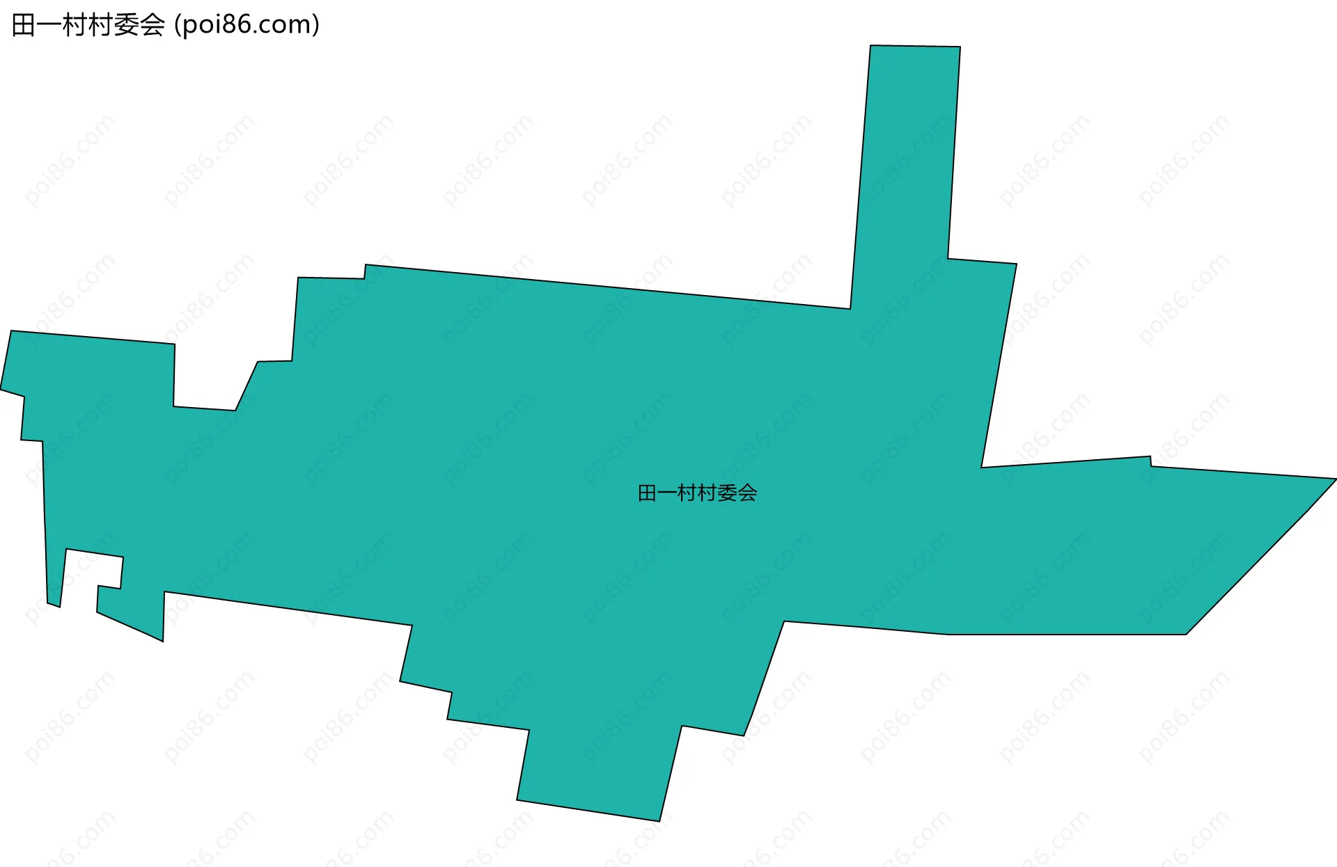 田一村村委会边界地图