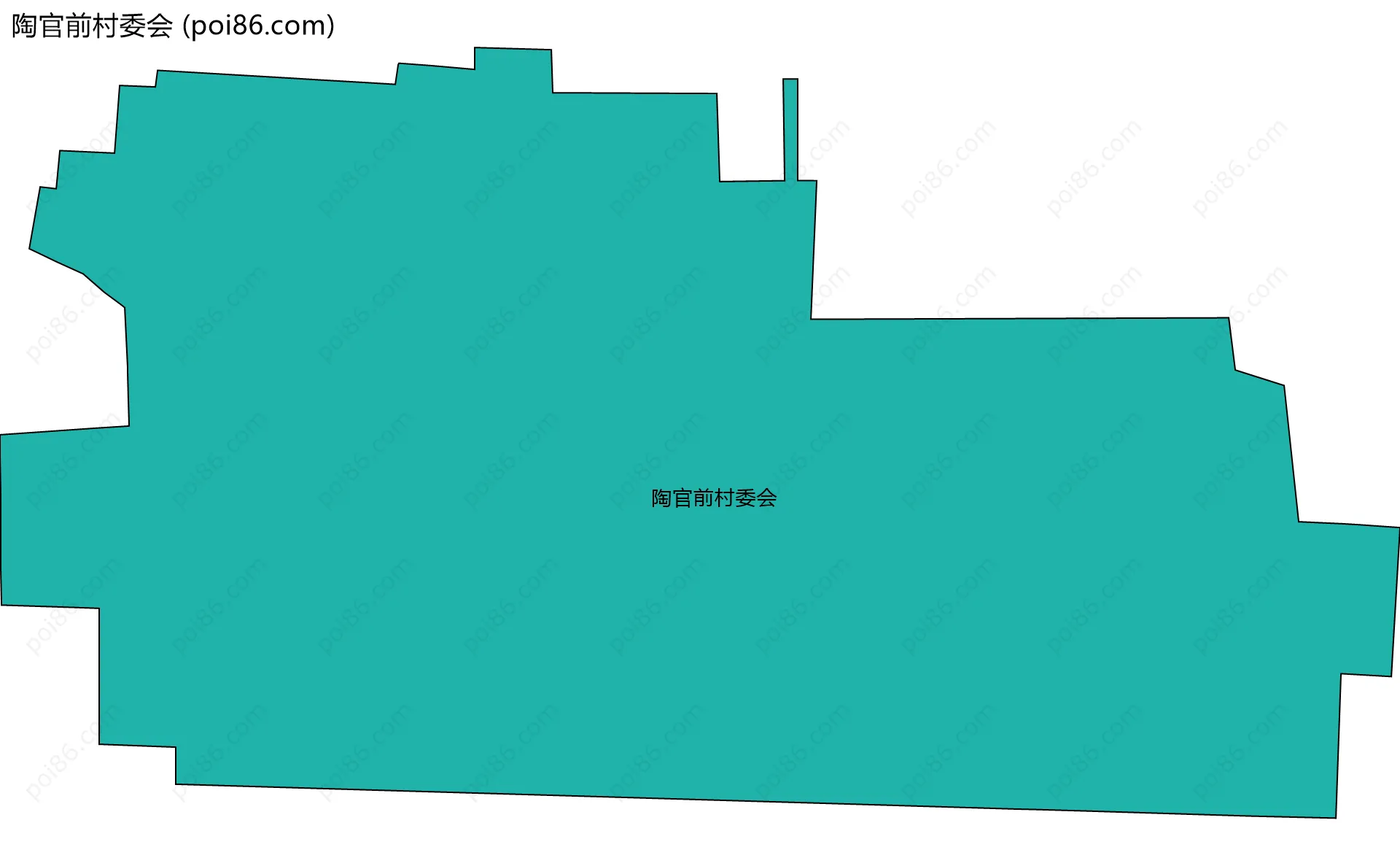 陶官前村委会边界地图