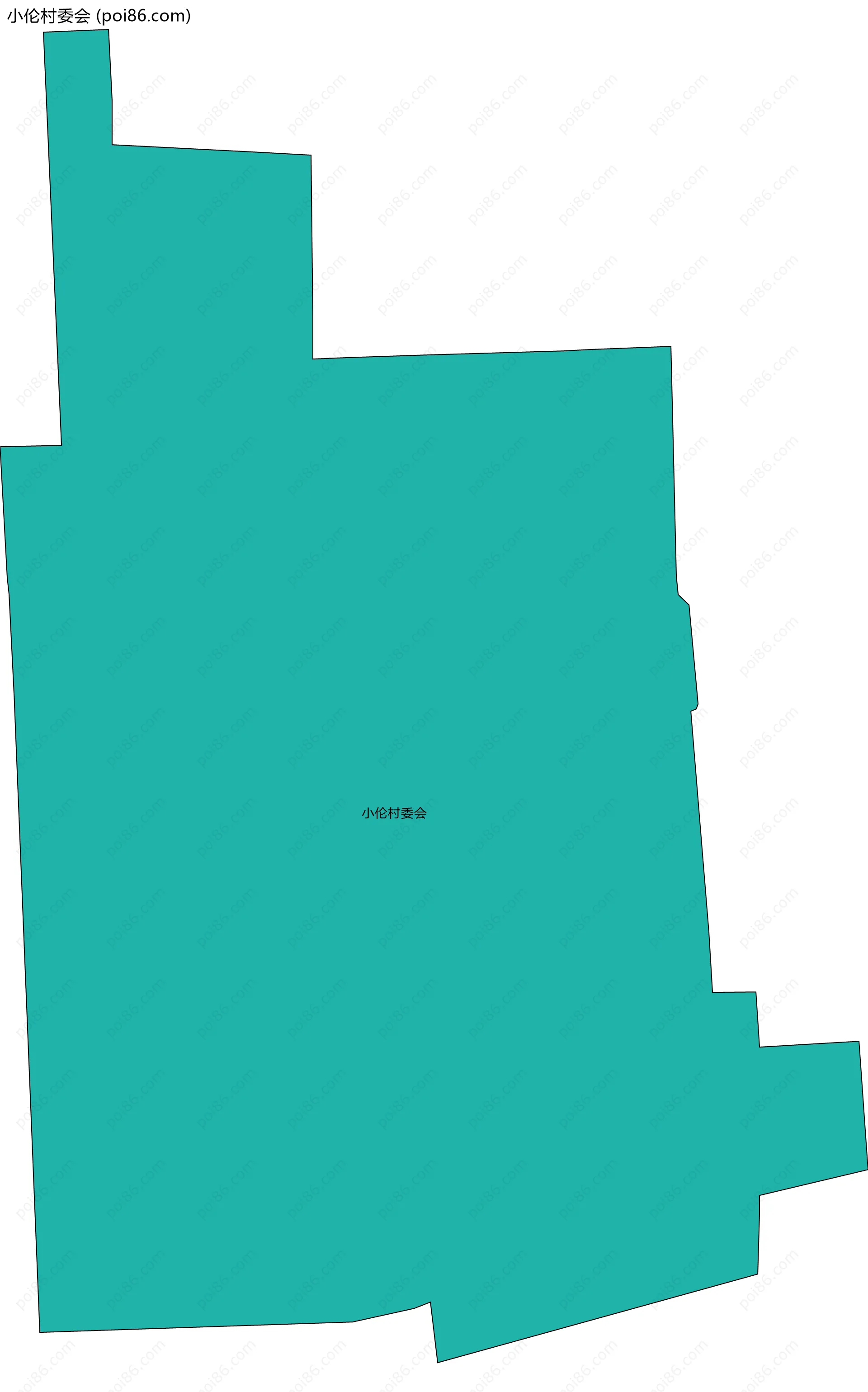 小伦村委会边界地图