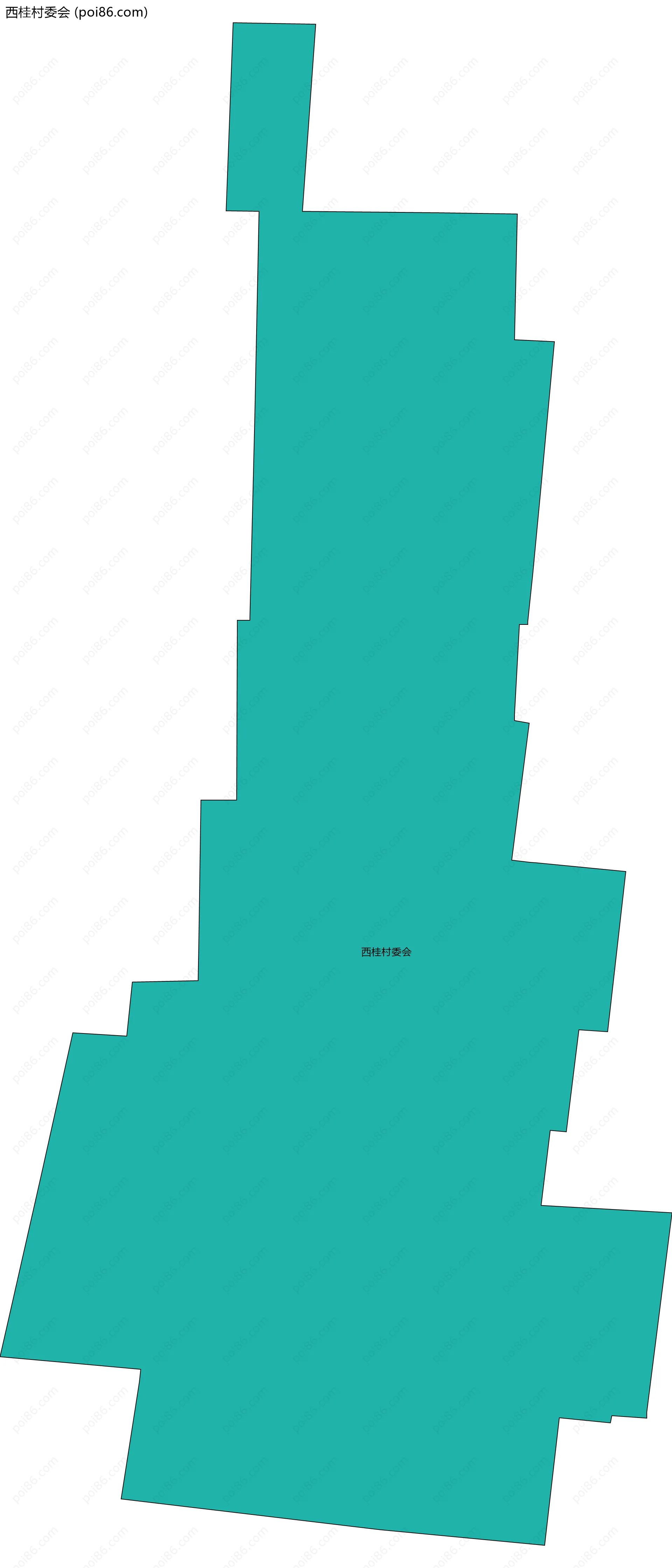 西桂村委会边界地图