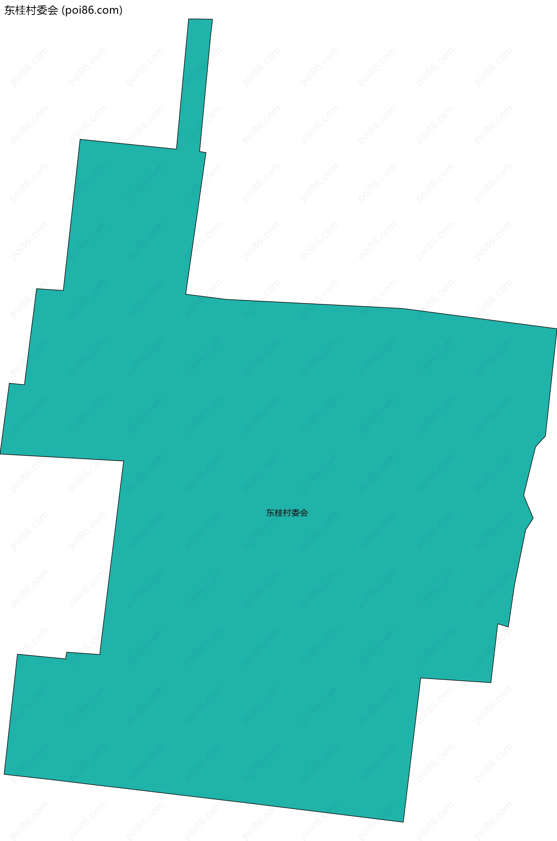 东桂村委会边界地图