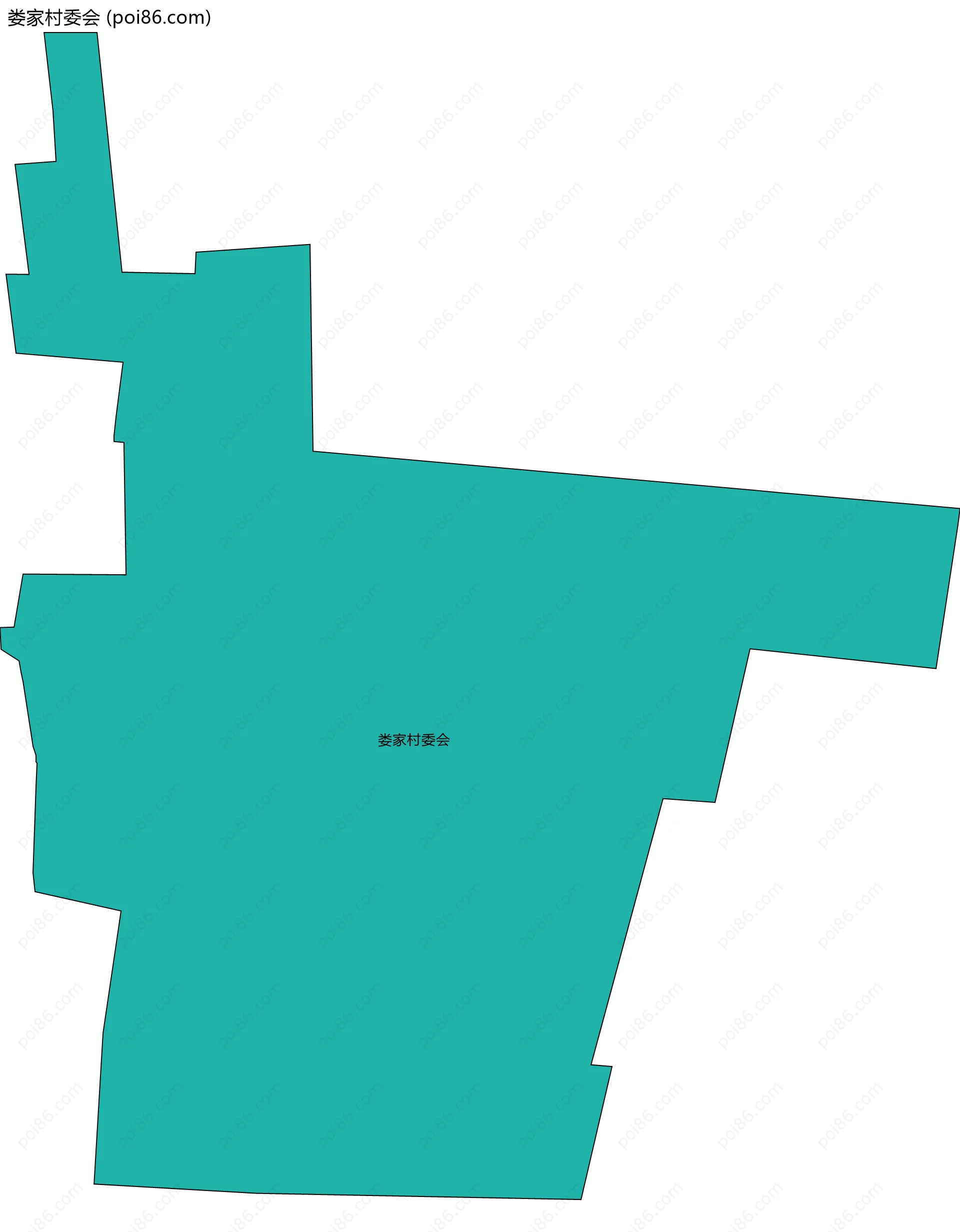 娄家村委会边界地图