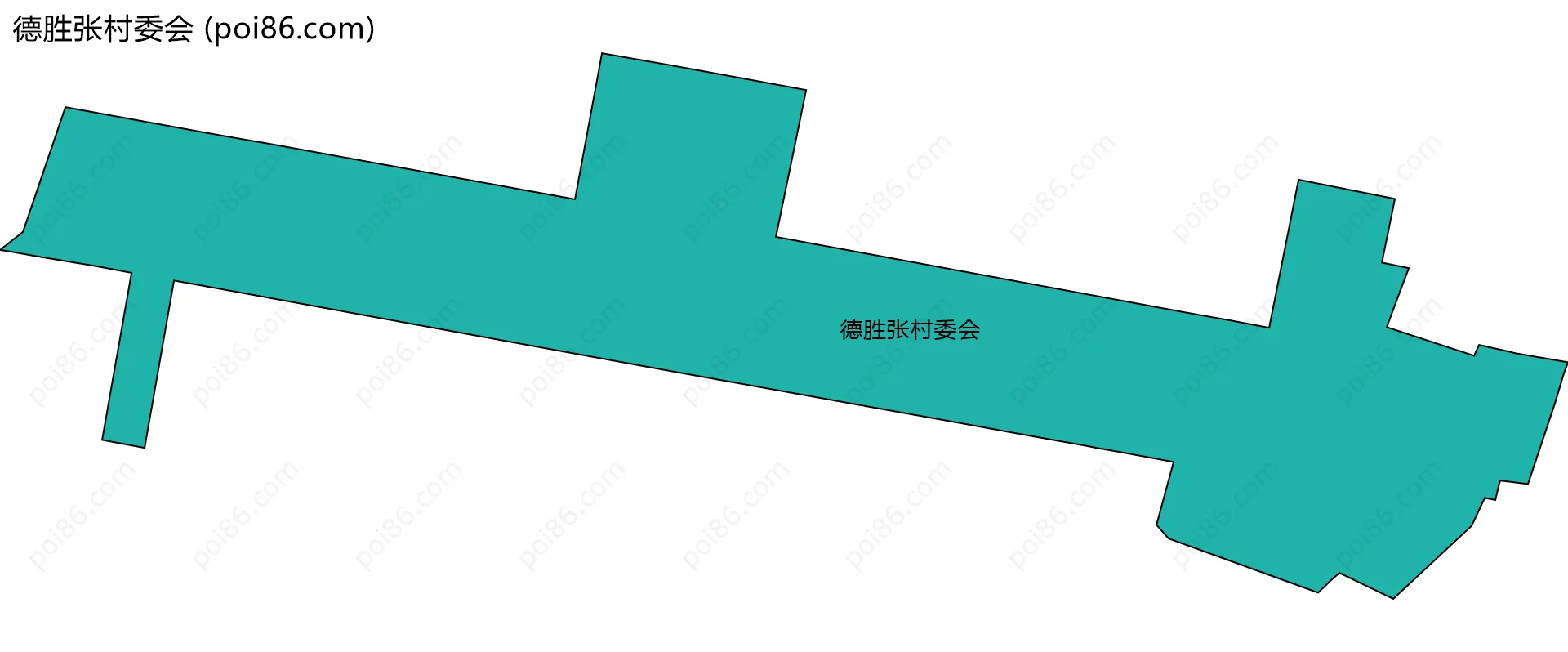 德胜张村委会边界地图