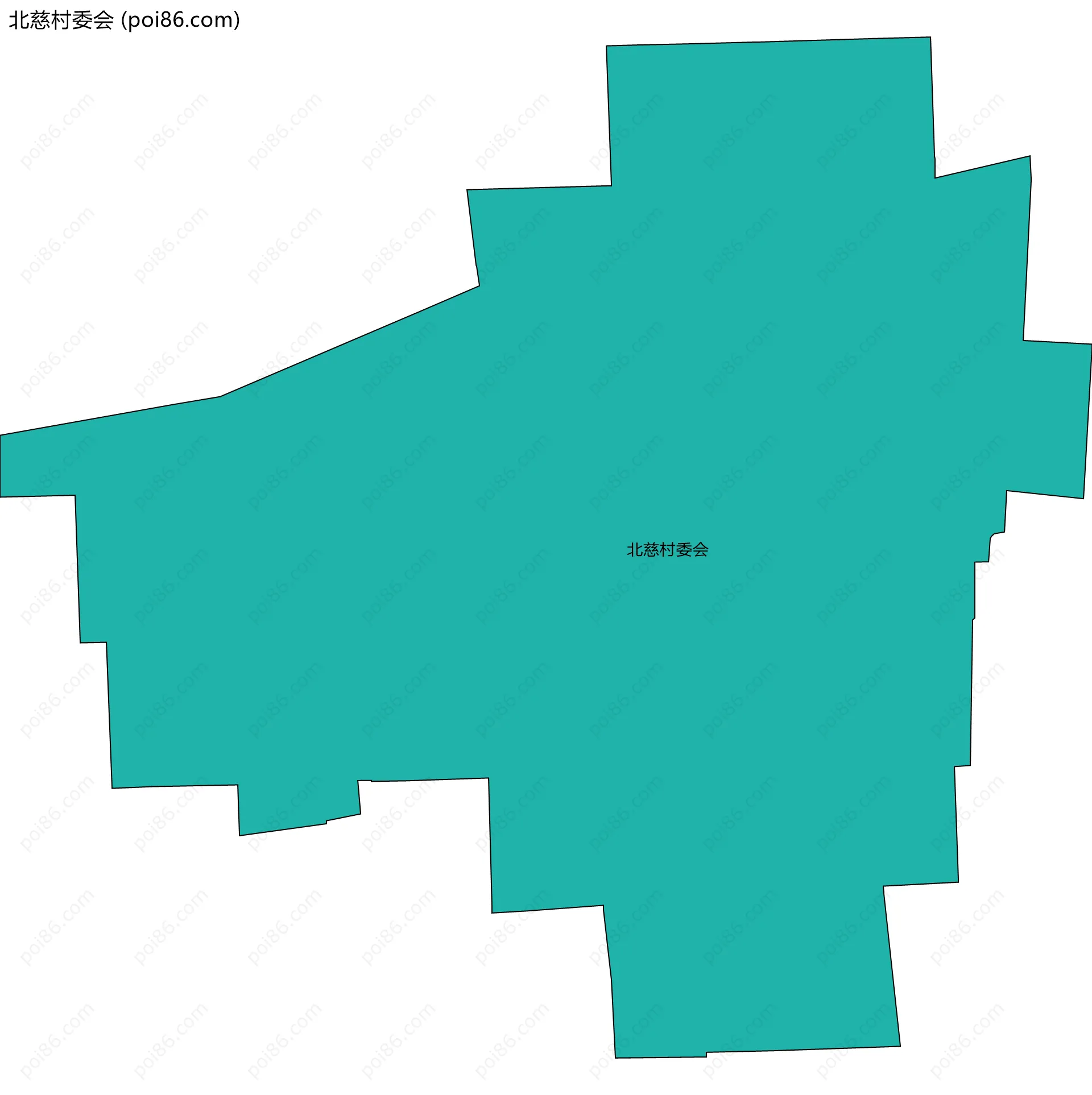 北慈村委会边界地图
