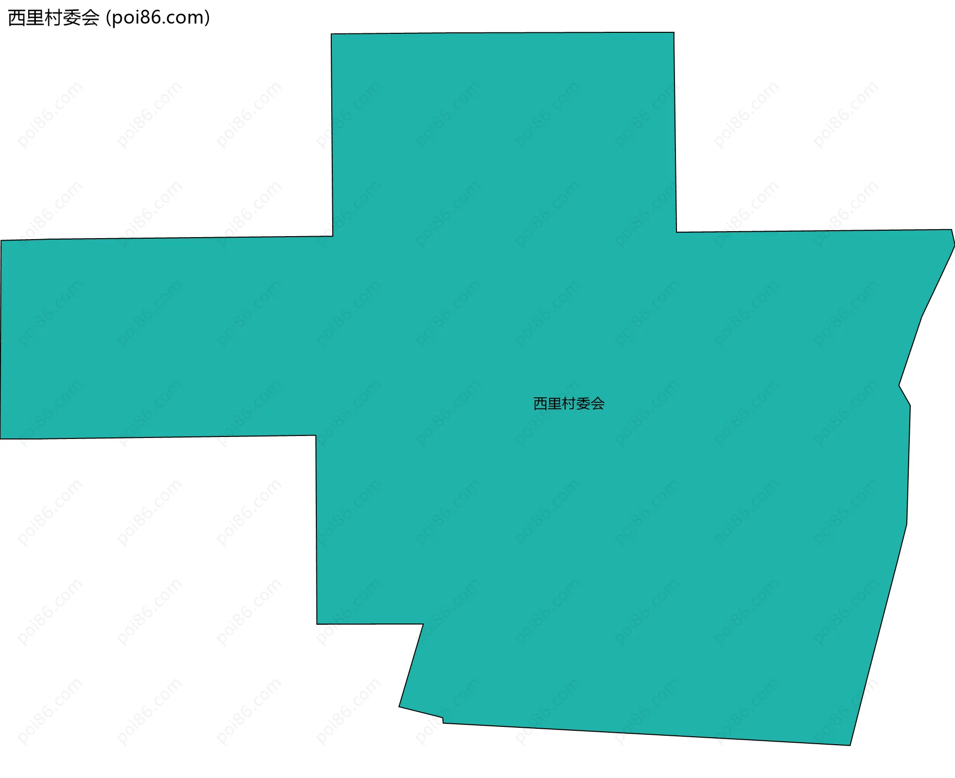 西里村委会边界地图