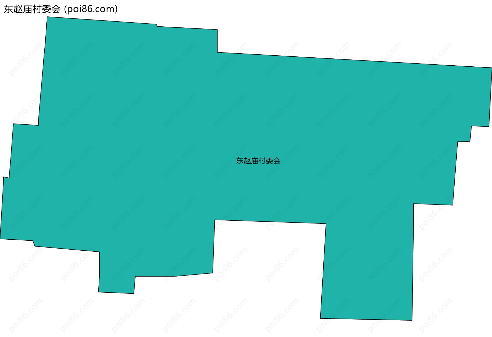 东赵庙村委会边界地图