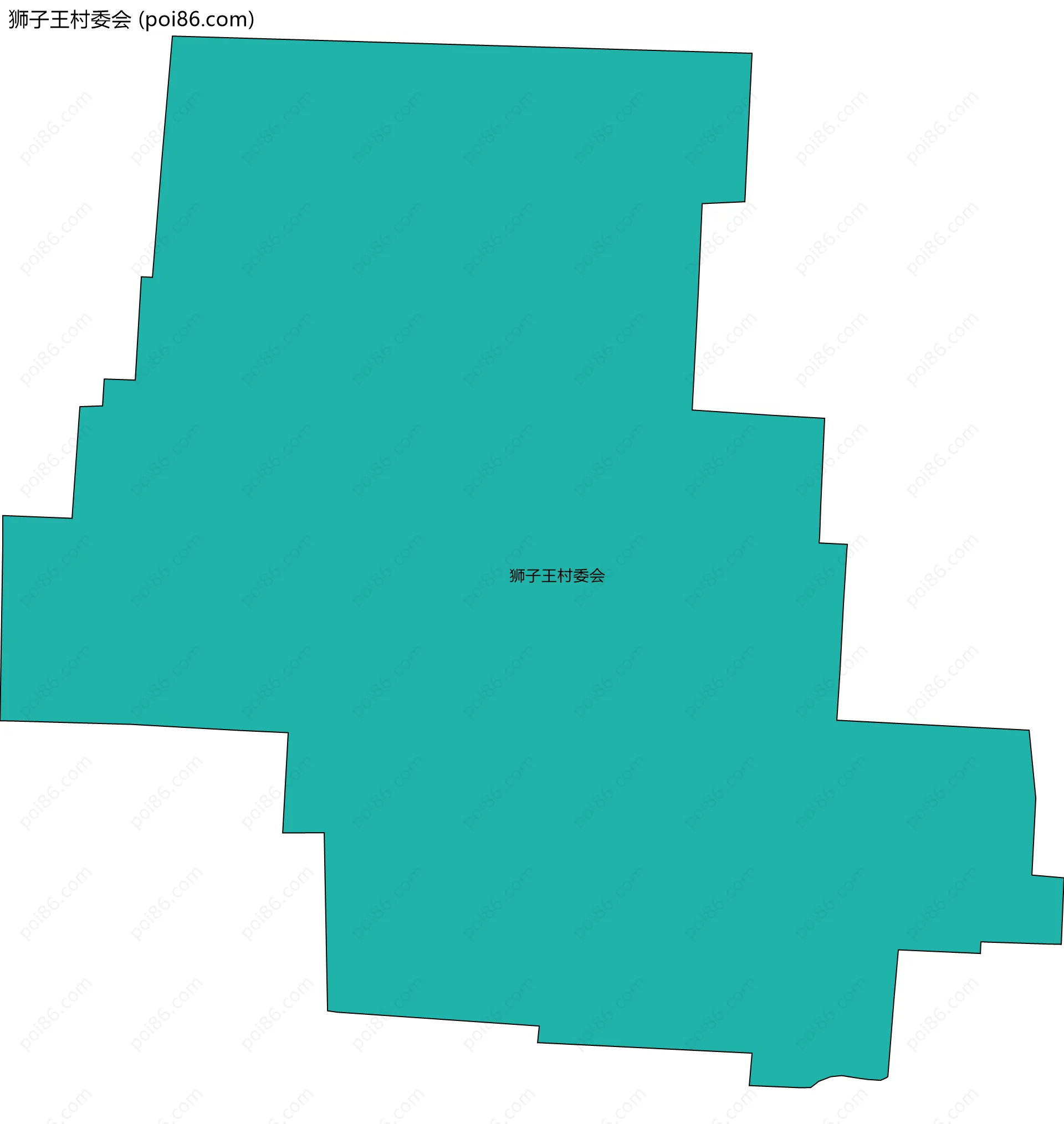 狮子王村委会边界地图
