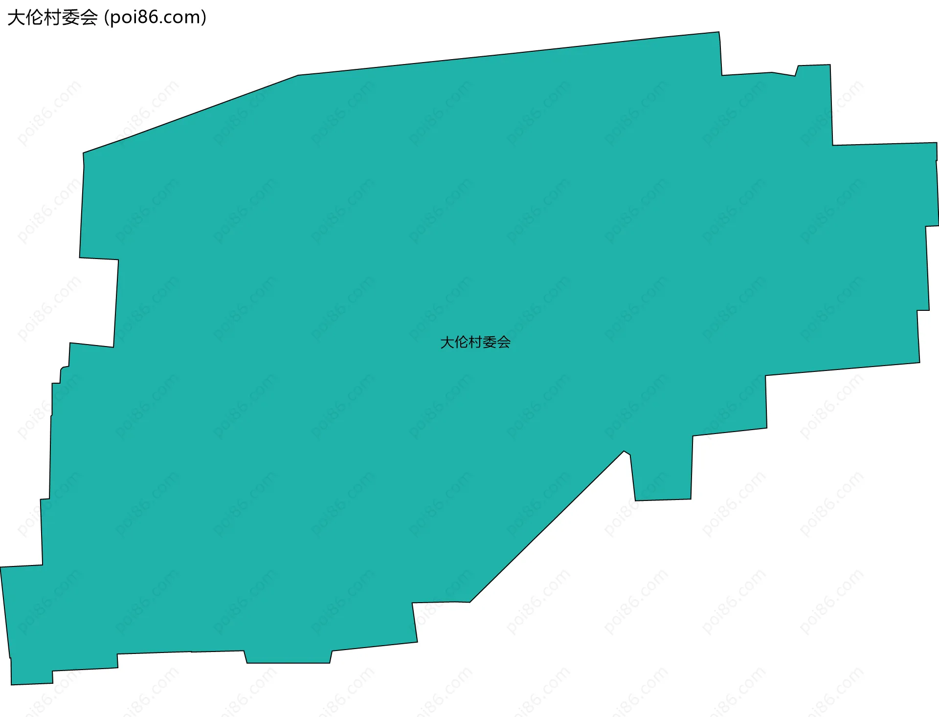 大伦村委会边界地图