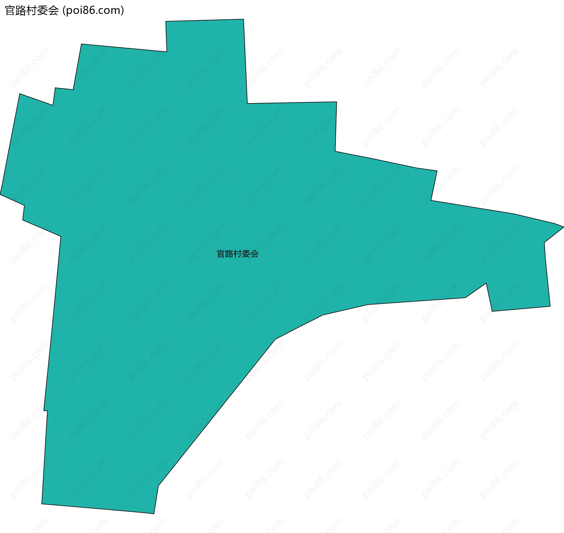 官路村委会边界地图