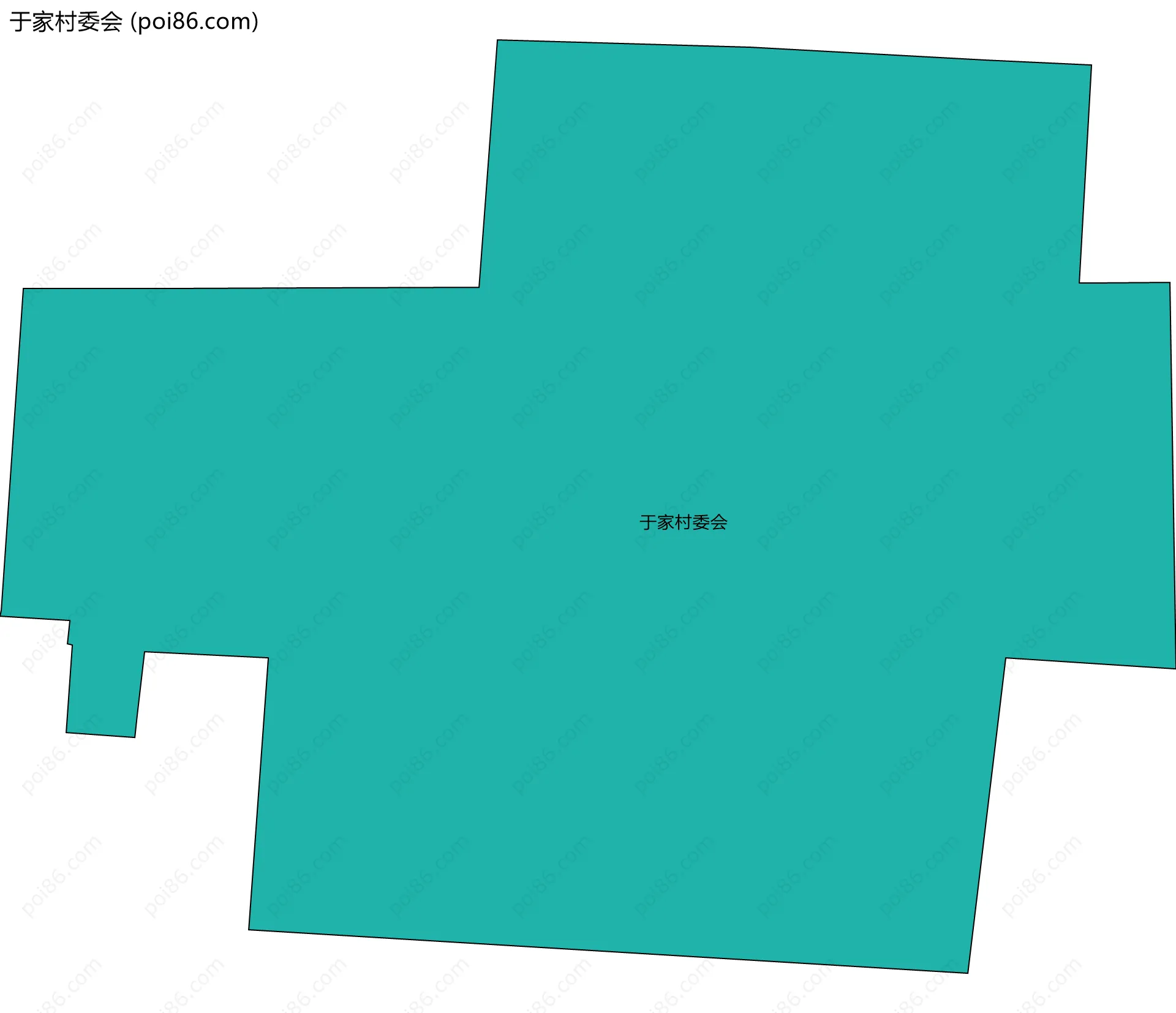 于家村委会边界地图