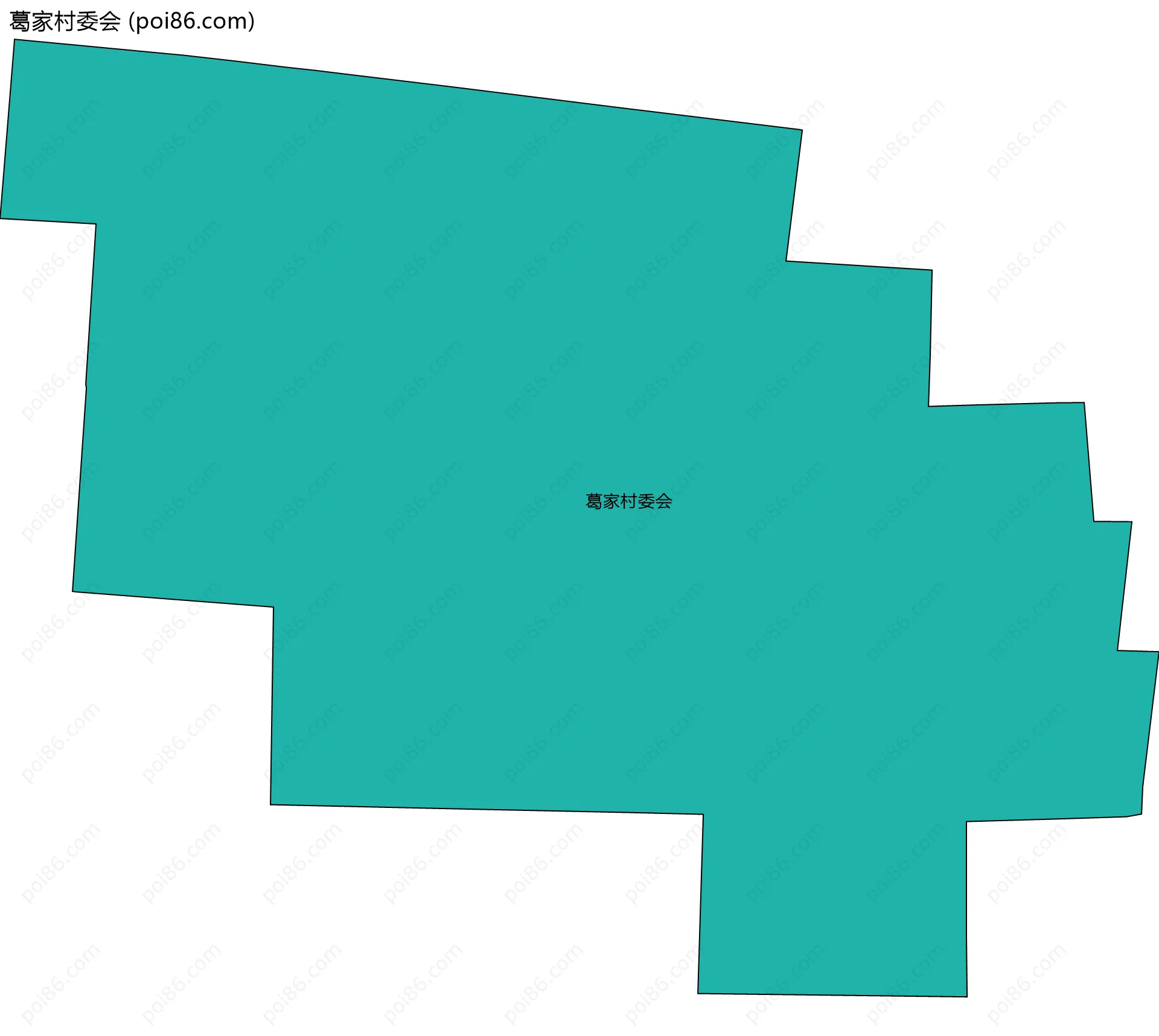 葛家村委会边界地图