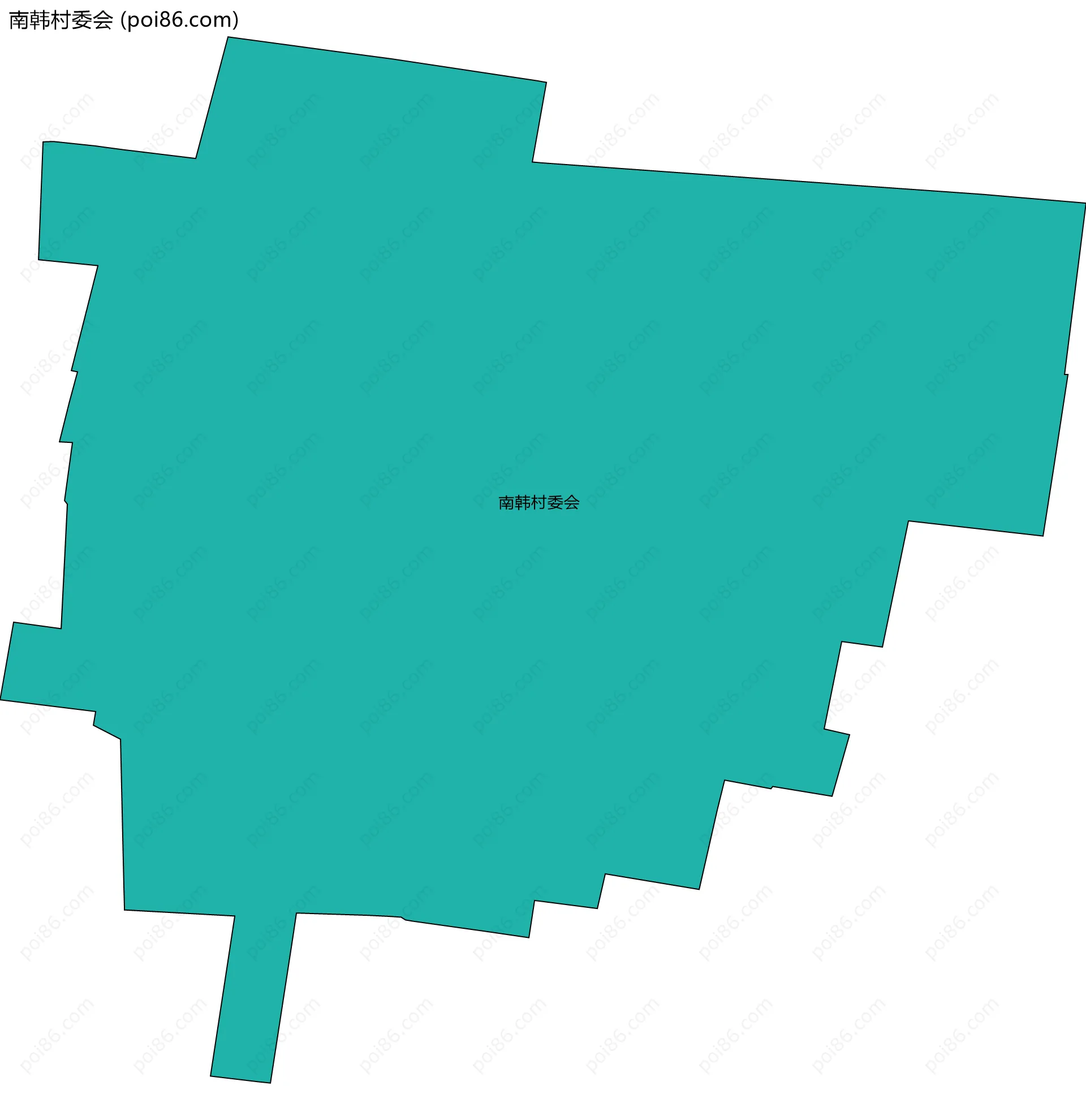 南韩村委会边界地图