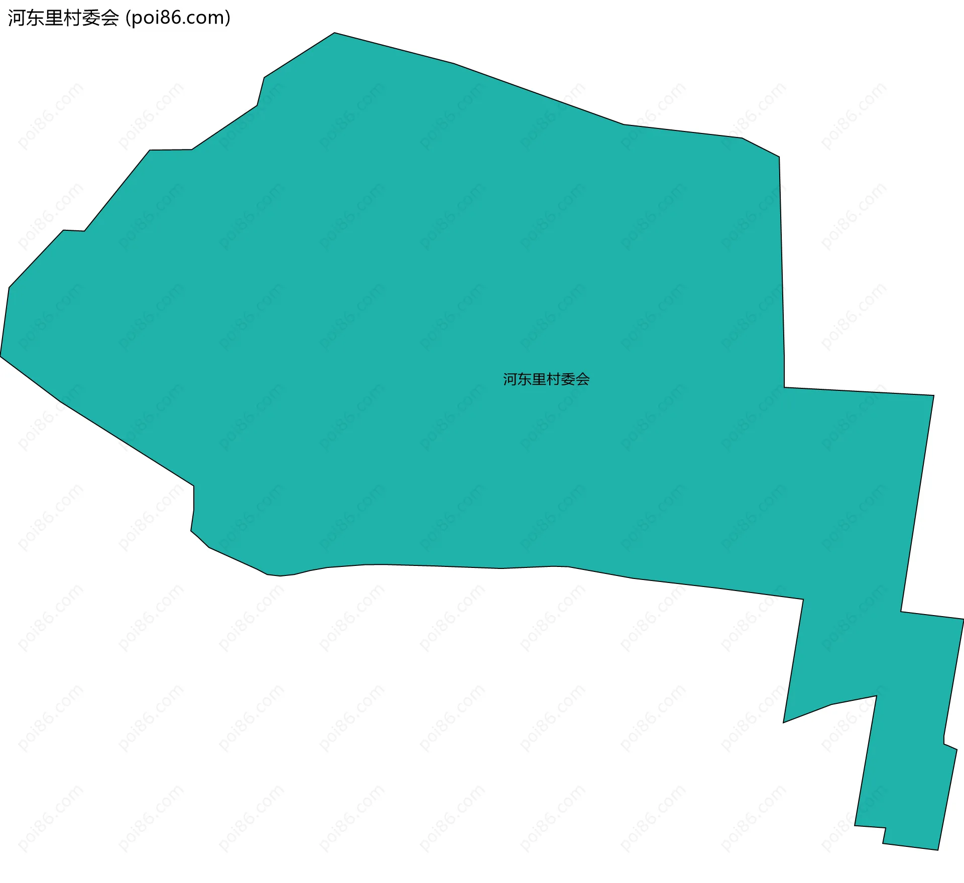 河东里村委会边界地图