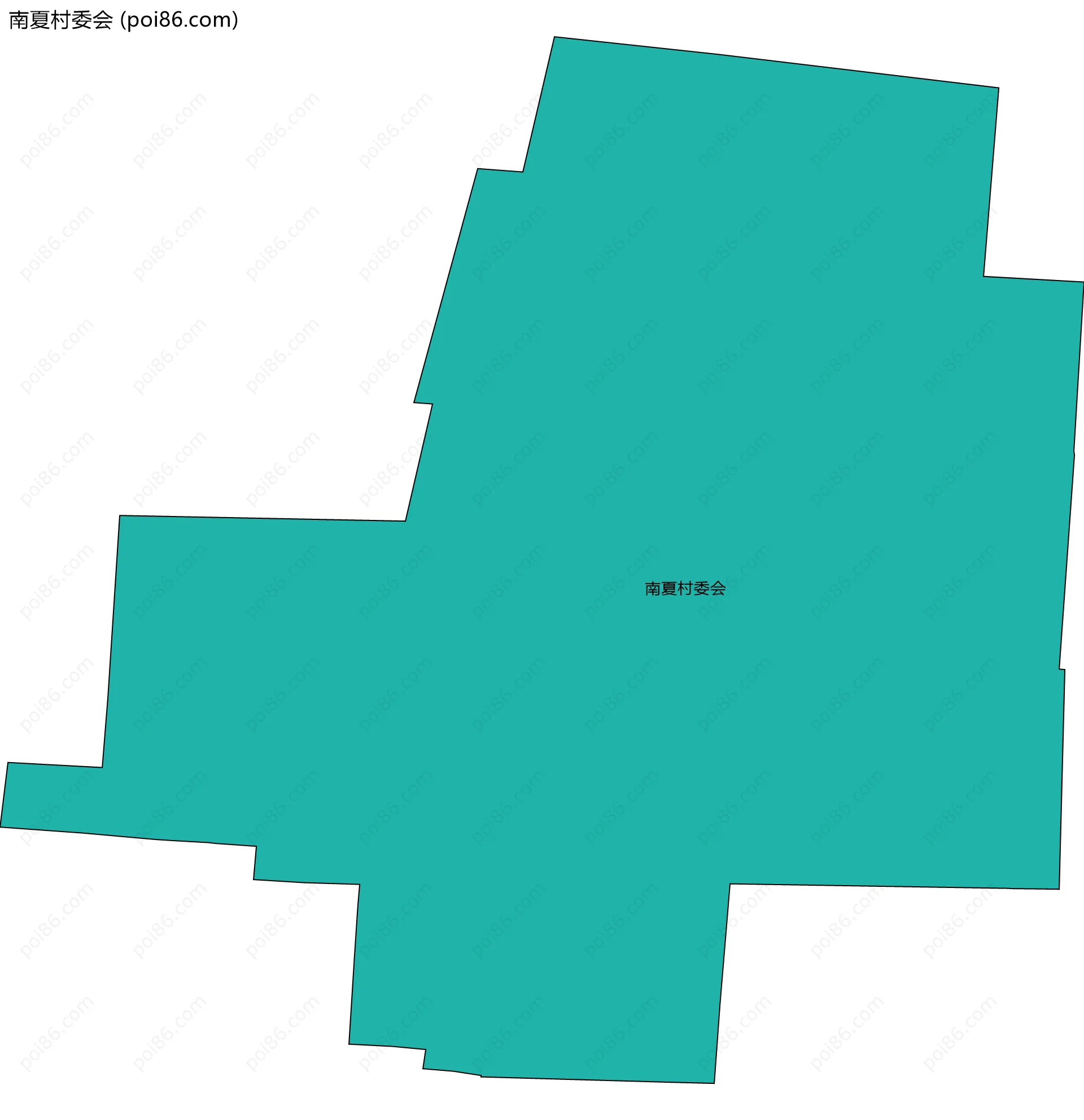 南夏村委会边界地图