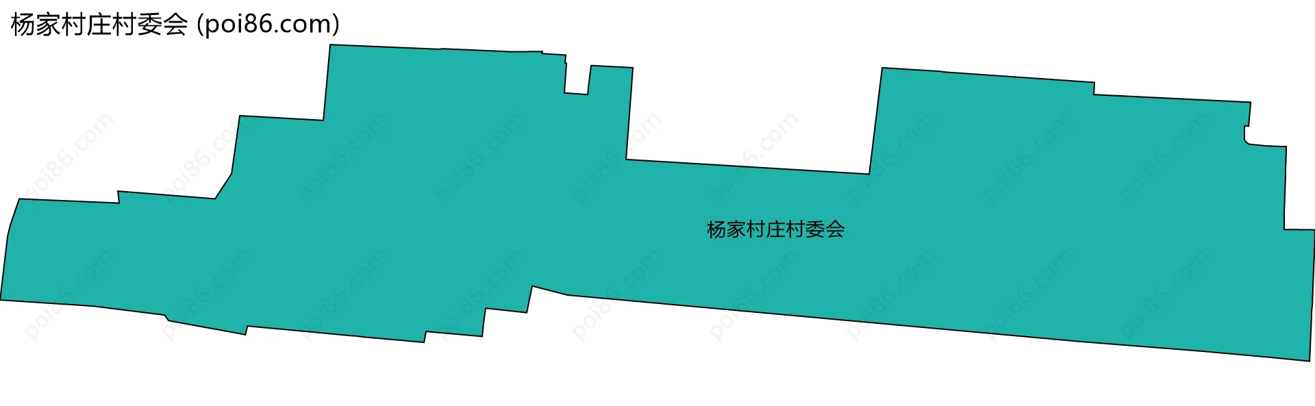 杨家村庄村委会边界地图