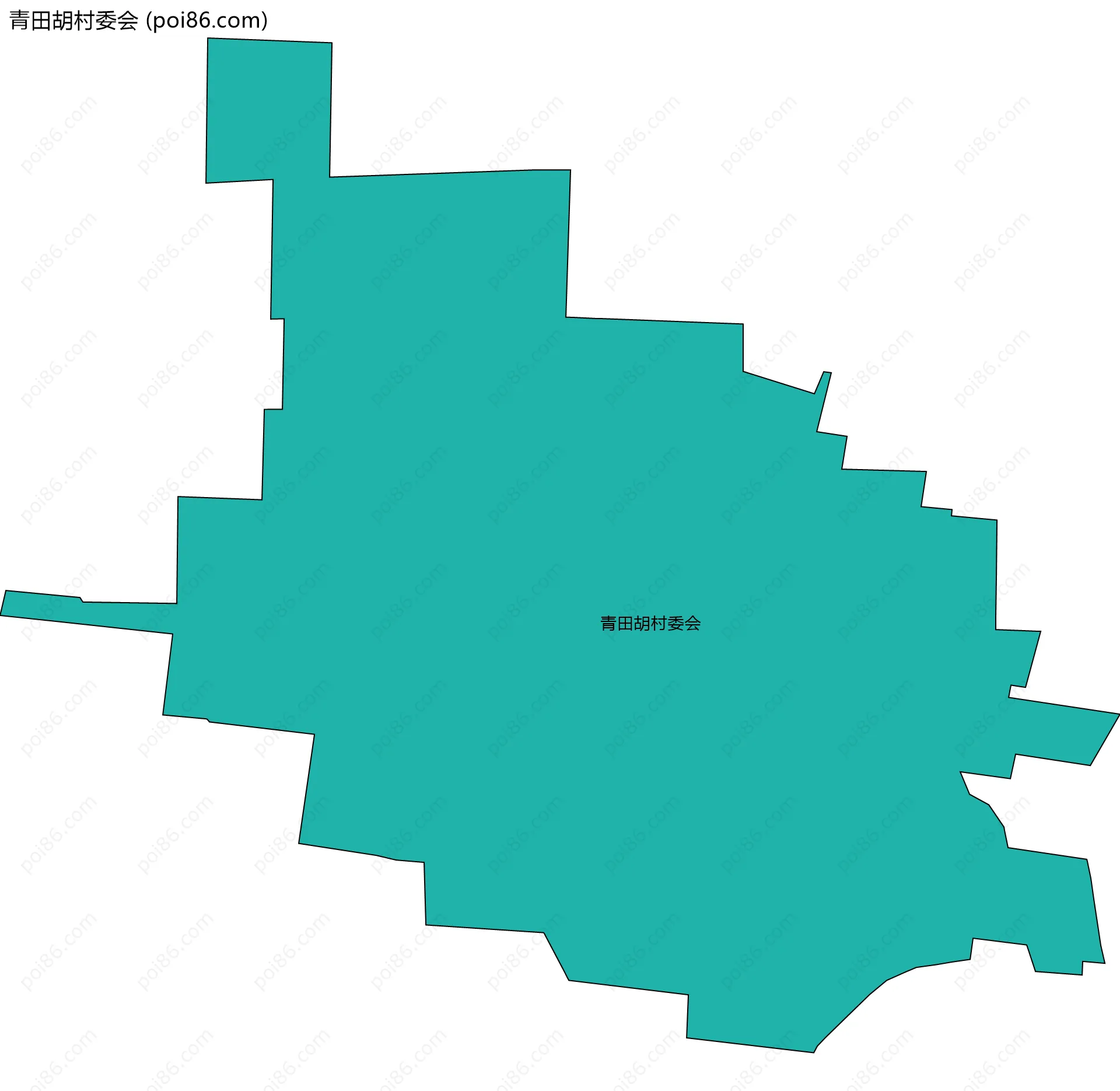 青田胡村委会边界地图