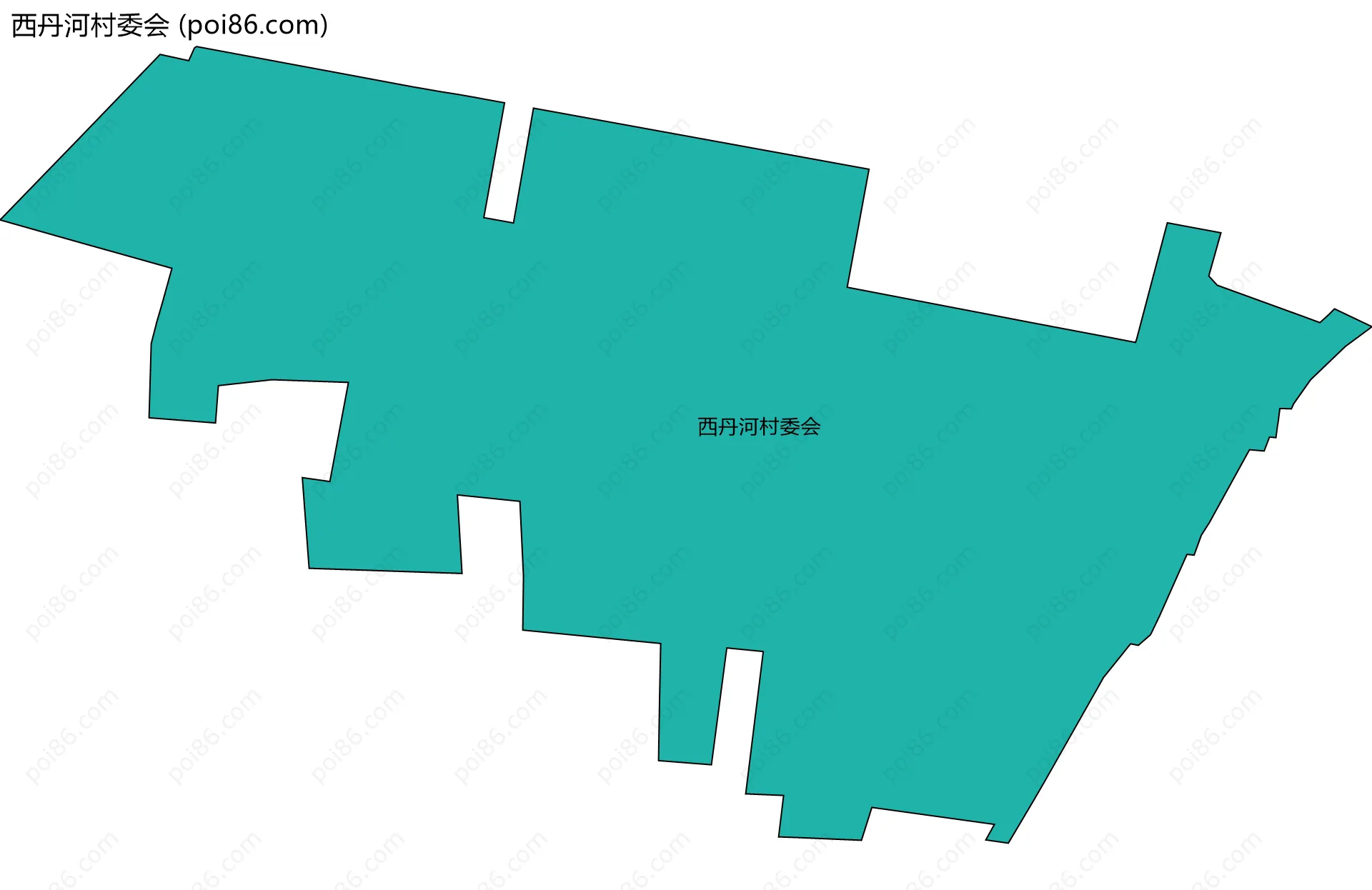 西丹河村委会边界地图
