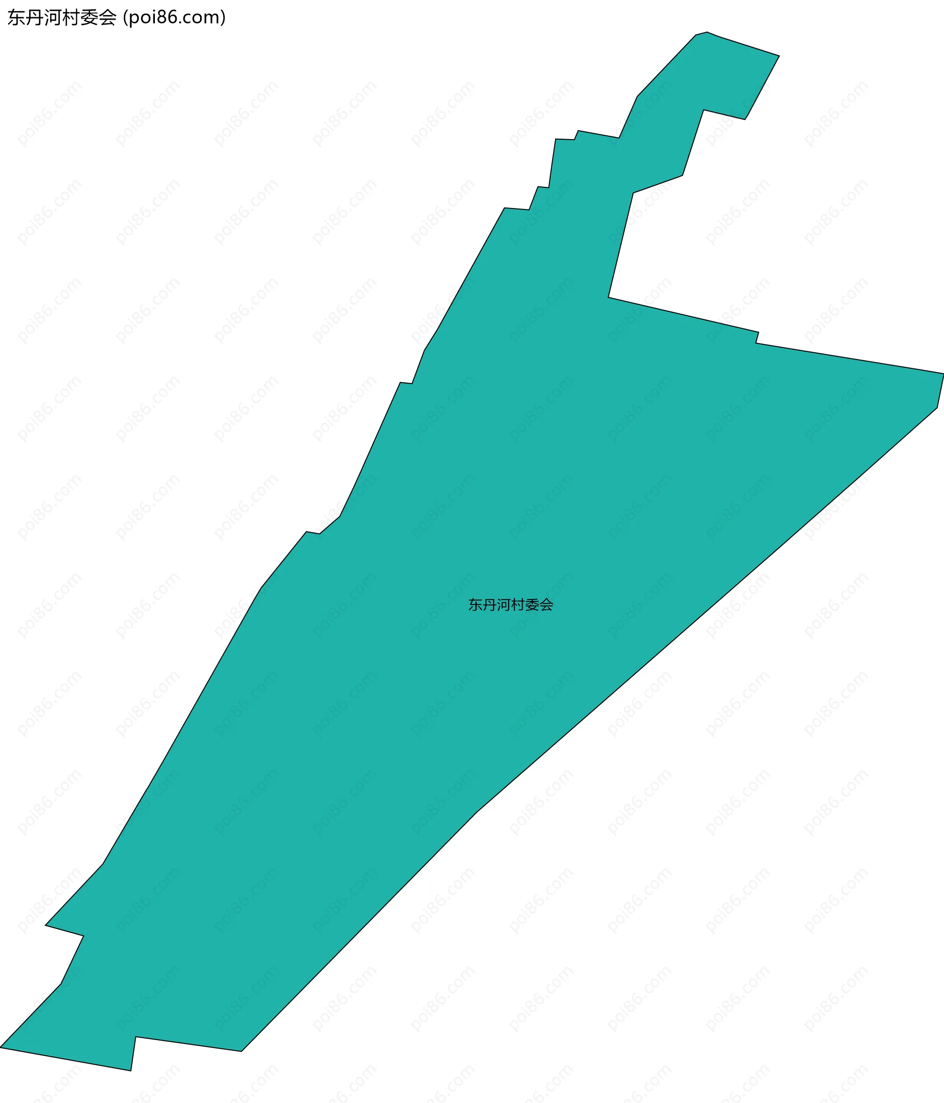 东丹河村委会边界地图