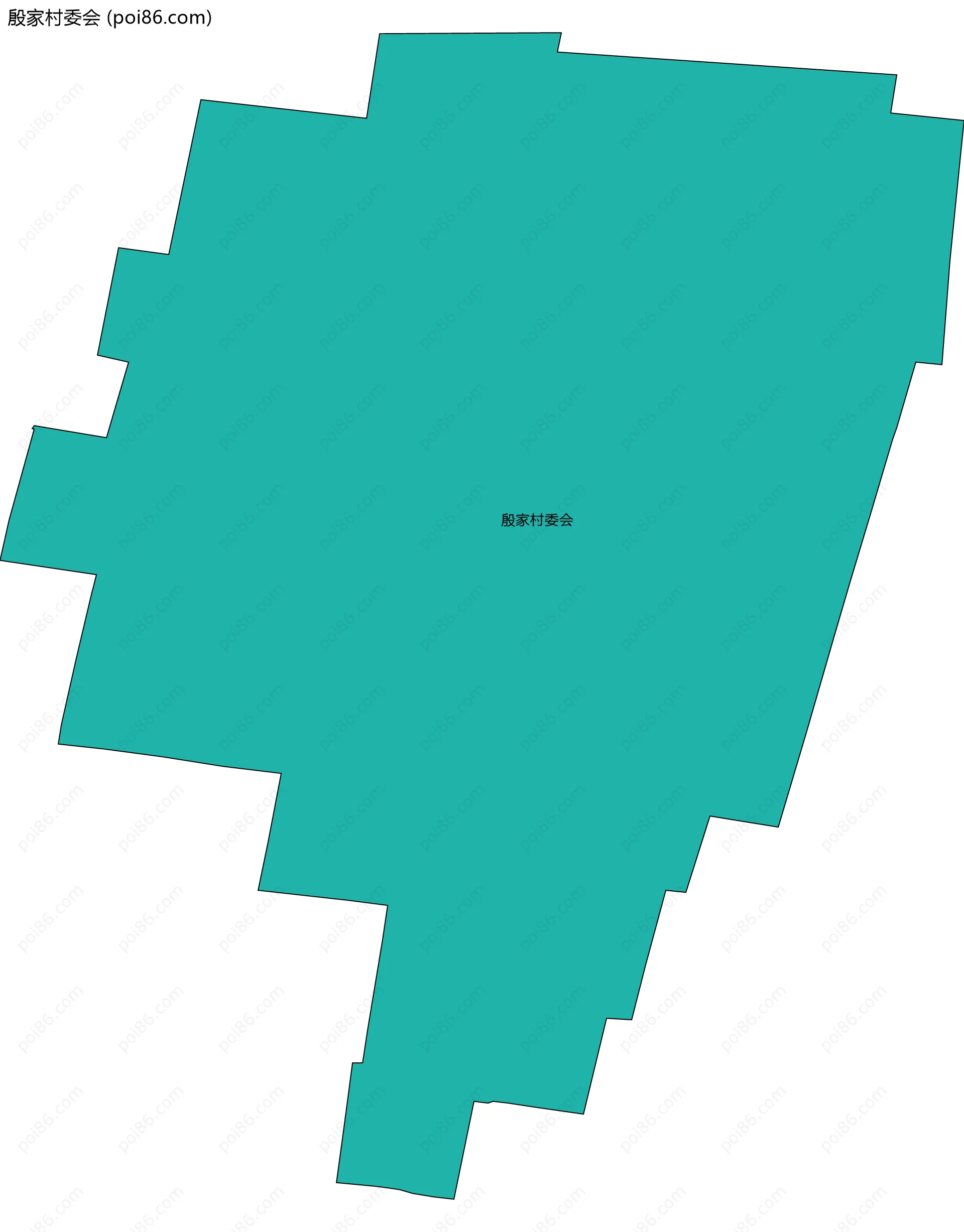 殷家村委会边界地图