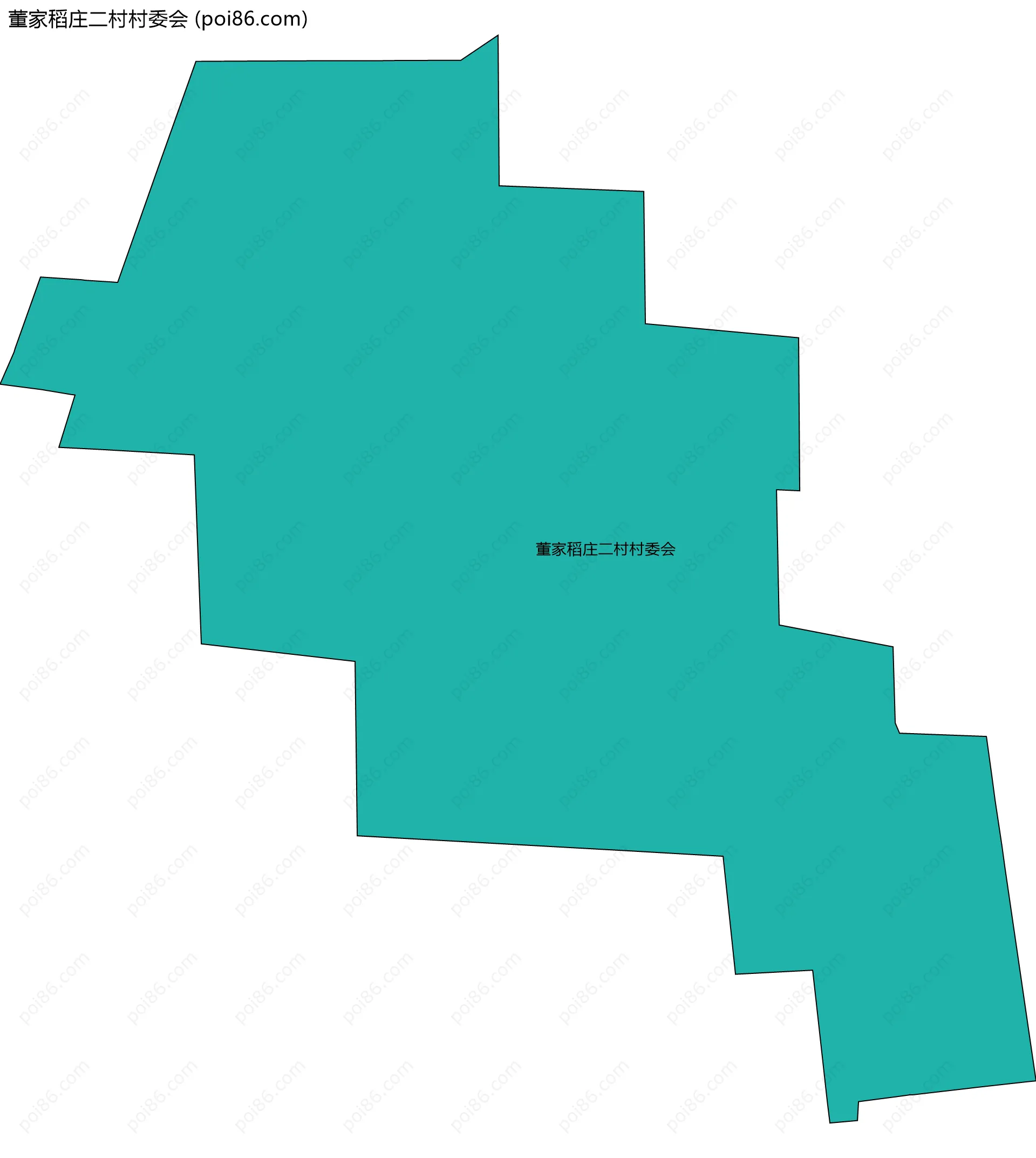 董家稻庄二村村委会边界地图