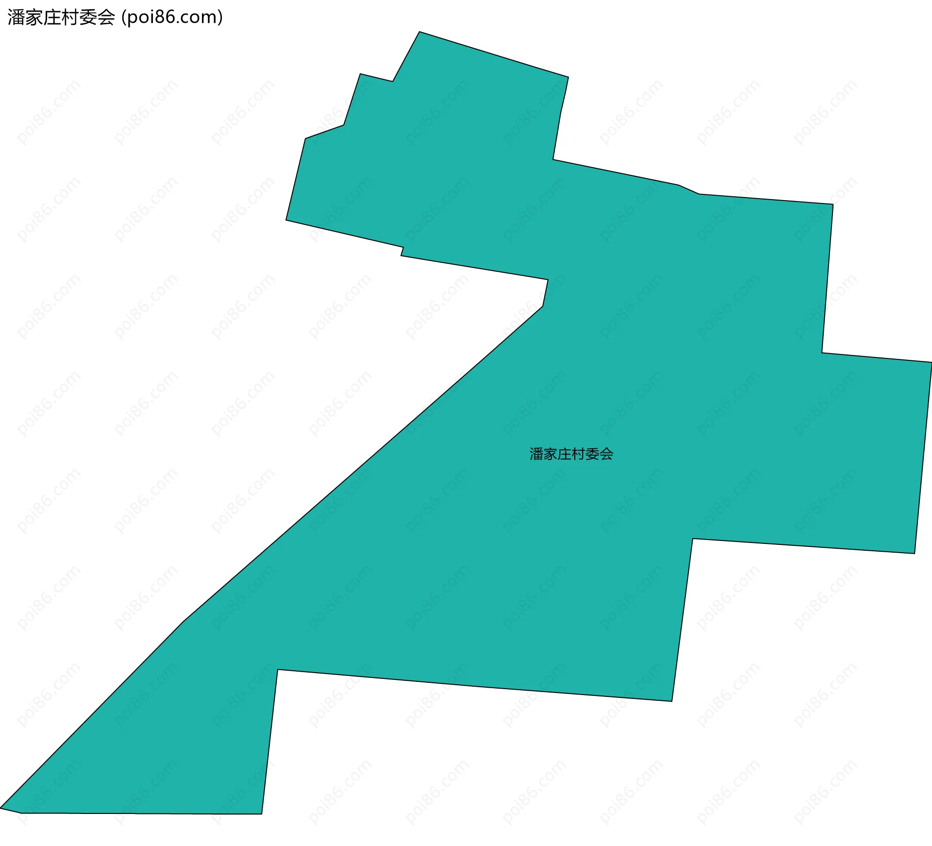 潘家庄村委会边界地图