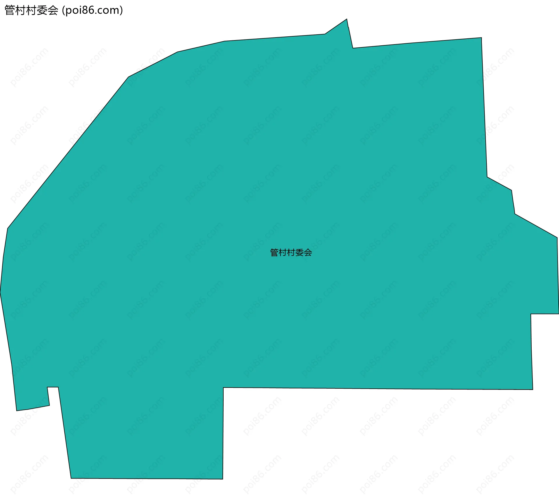 管村村委会边界地图