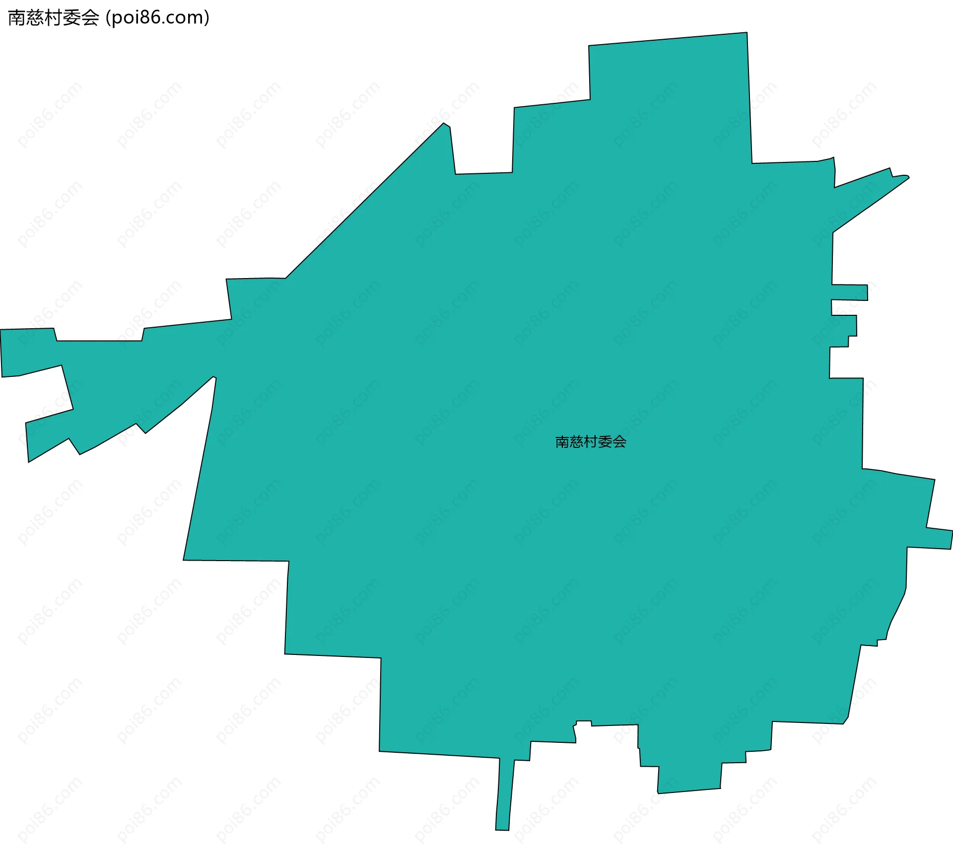 南慈村委会边界地图