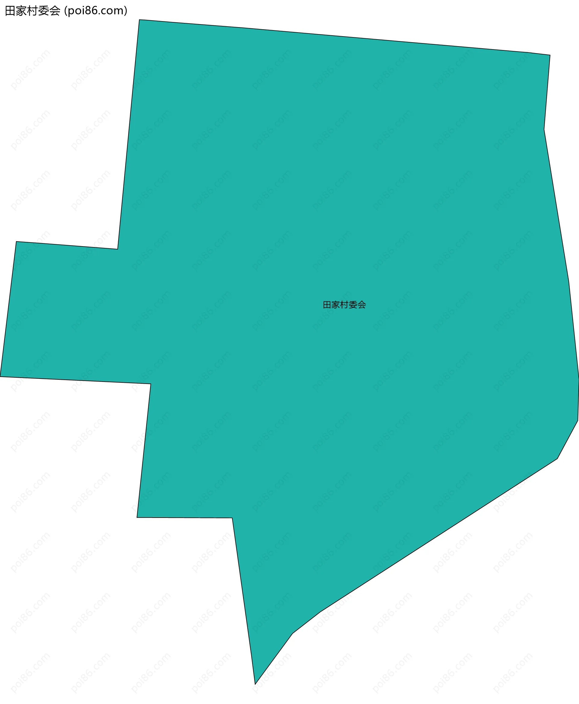 田家村委会边界地图