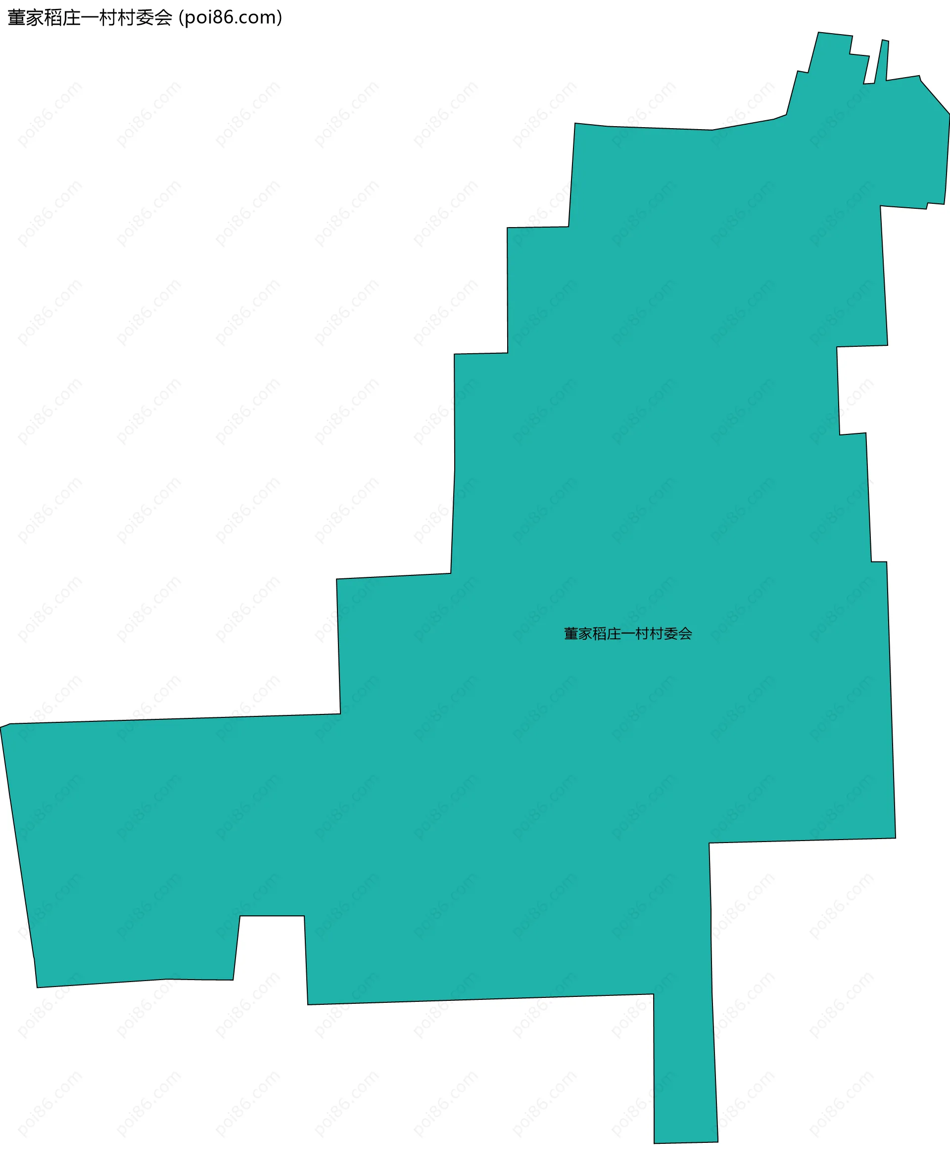 董家稻庄一村村委会边界地图