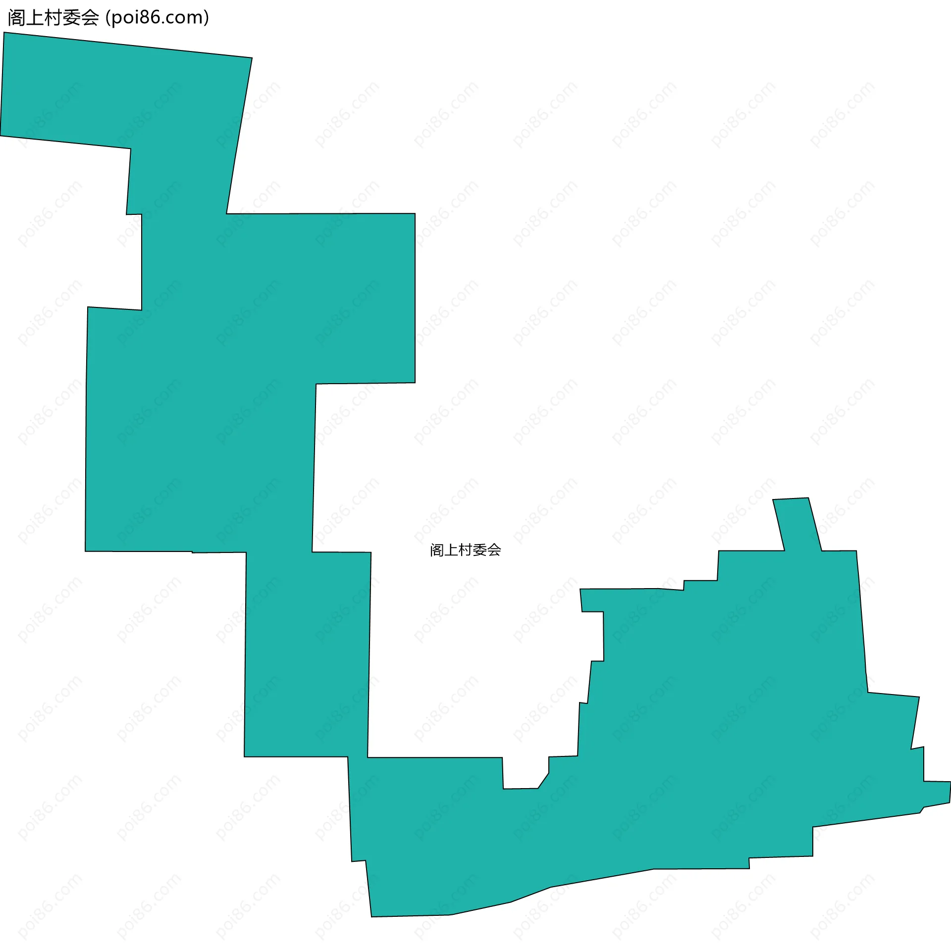 阁上村委会边界地图