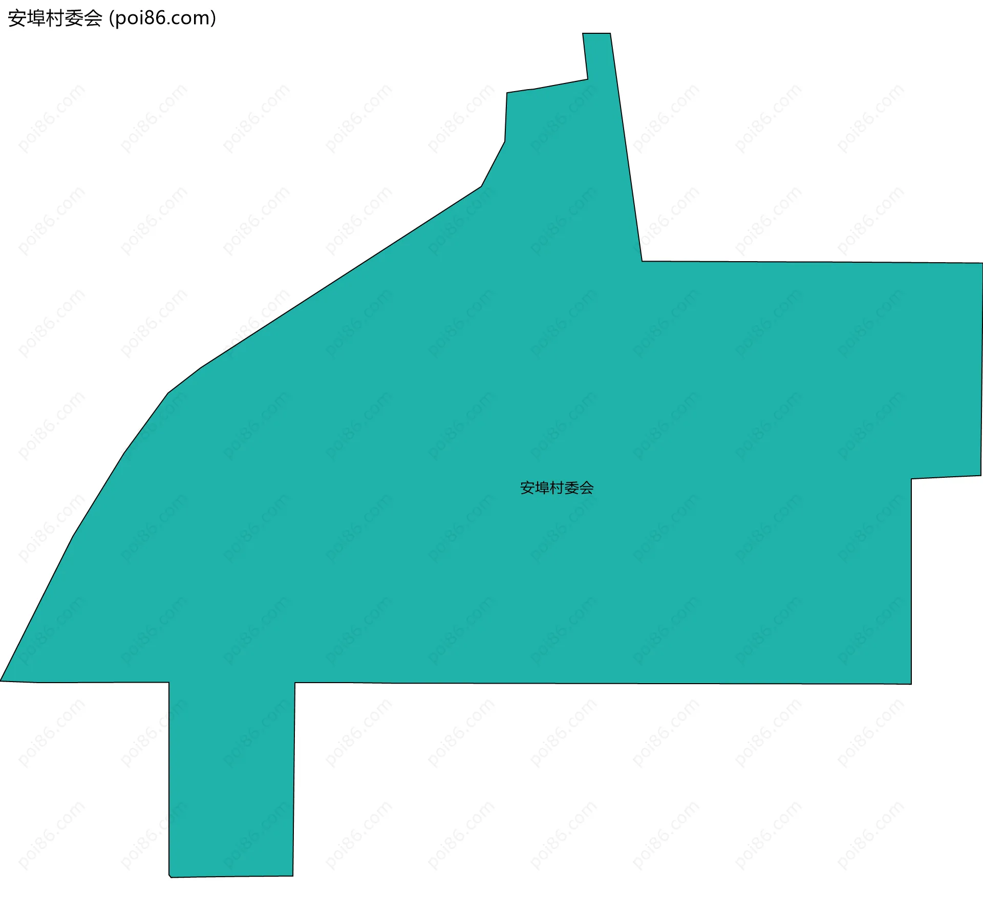 安埠村委会边界地图