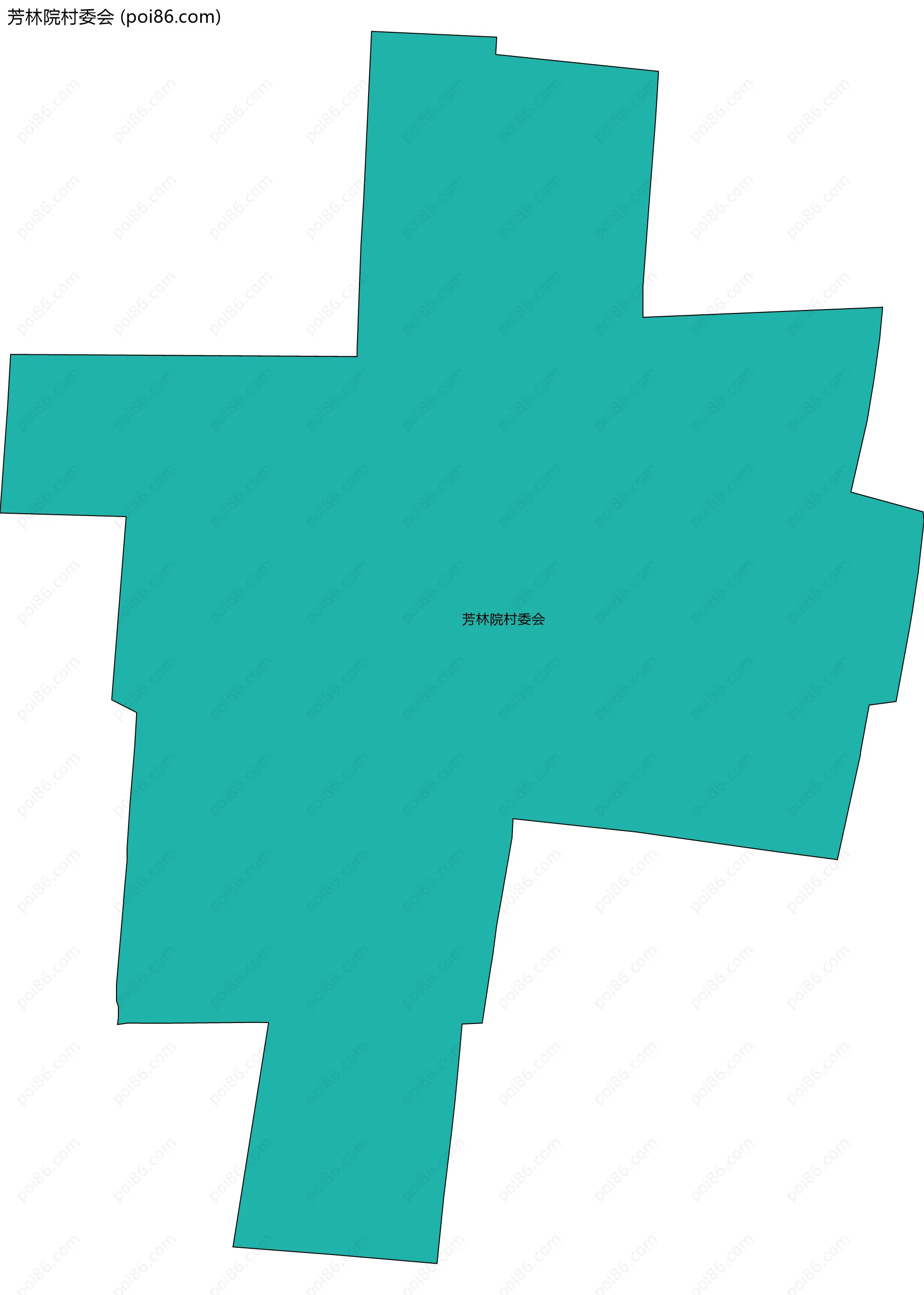 芳林院村委会边界地图