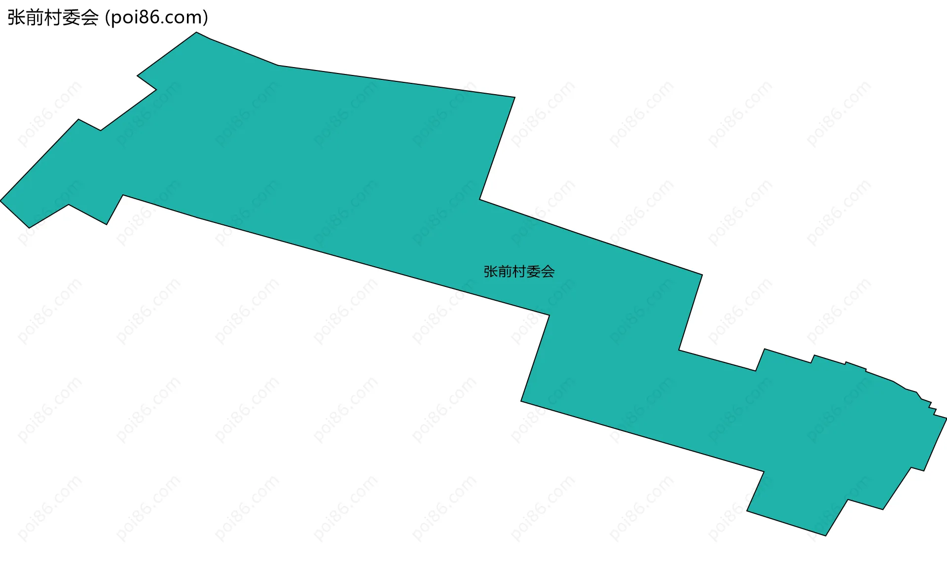 张前村委会边界地图