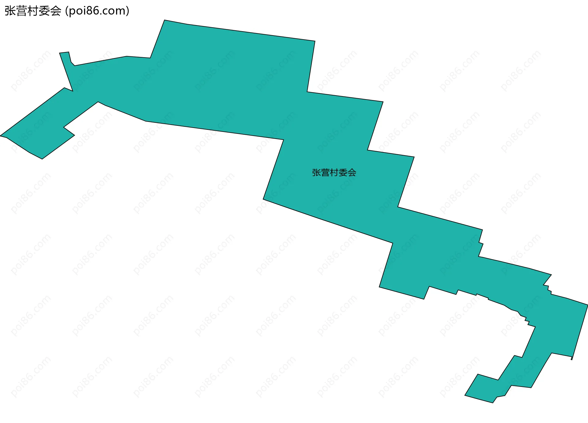 张营村委会边界地图