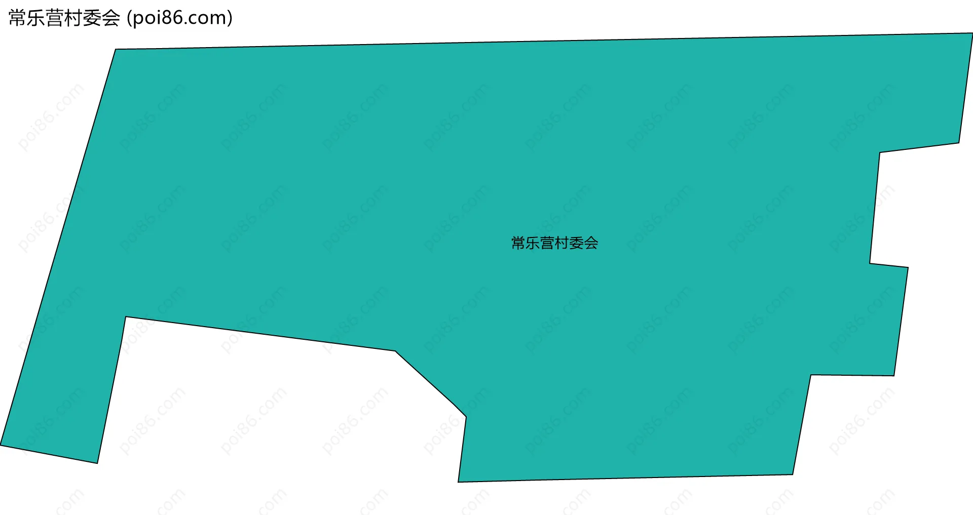 常乐营村委会边界地图