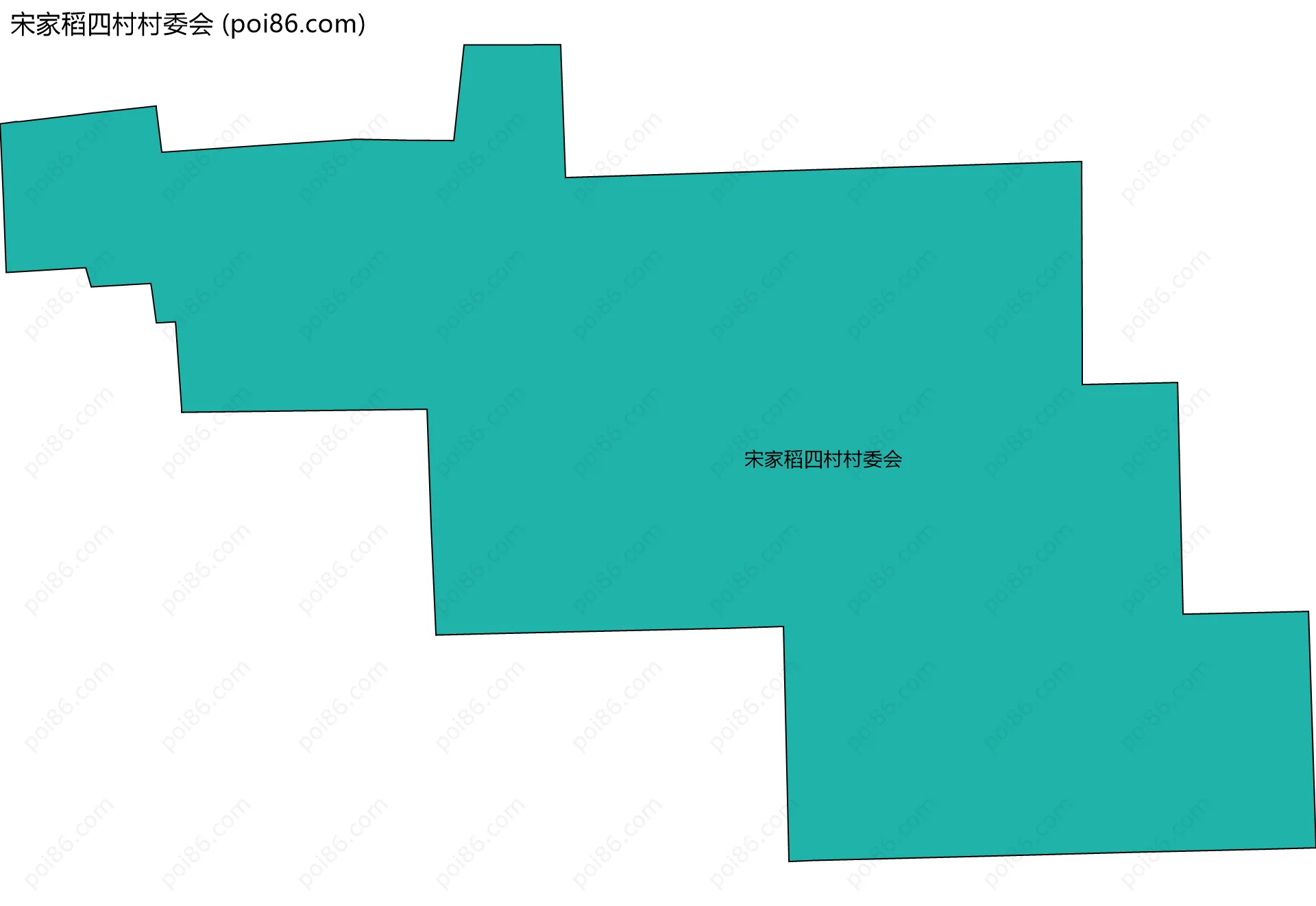 宋家稻四村村委会边界地图