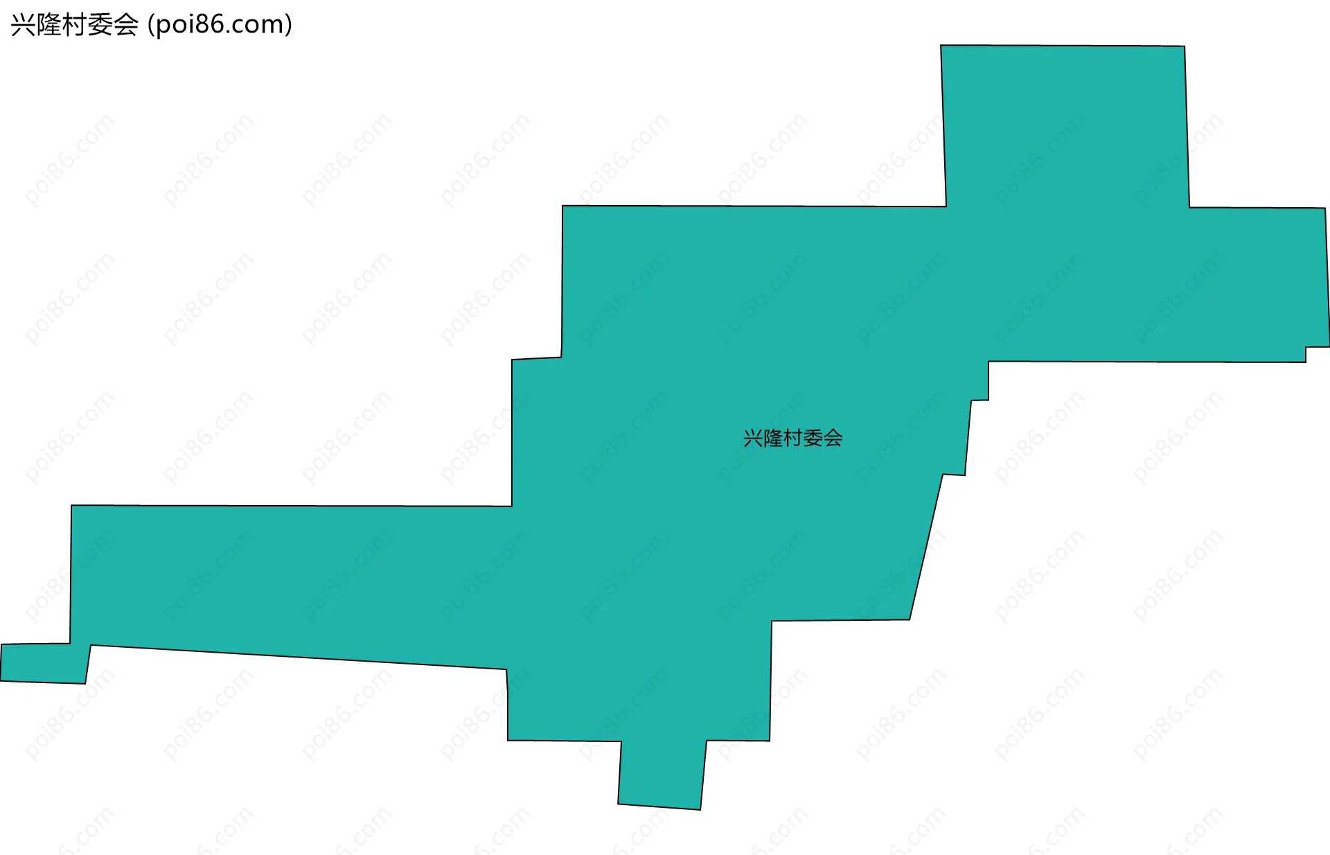 兴隆村委会边界地图