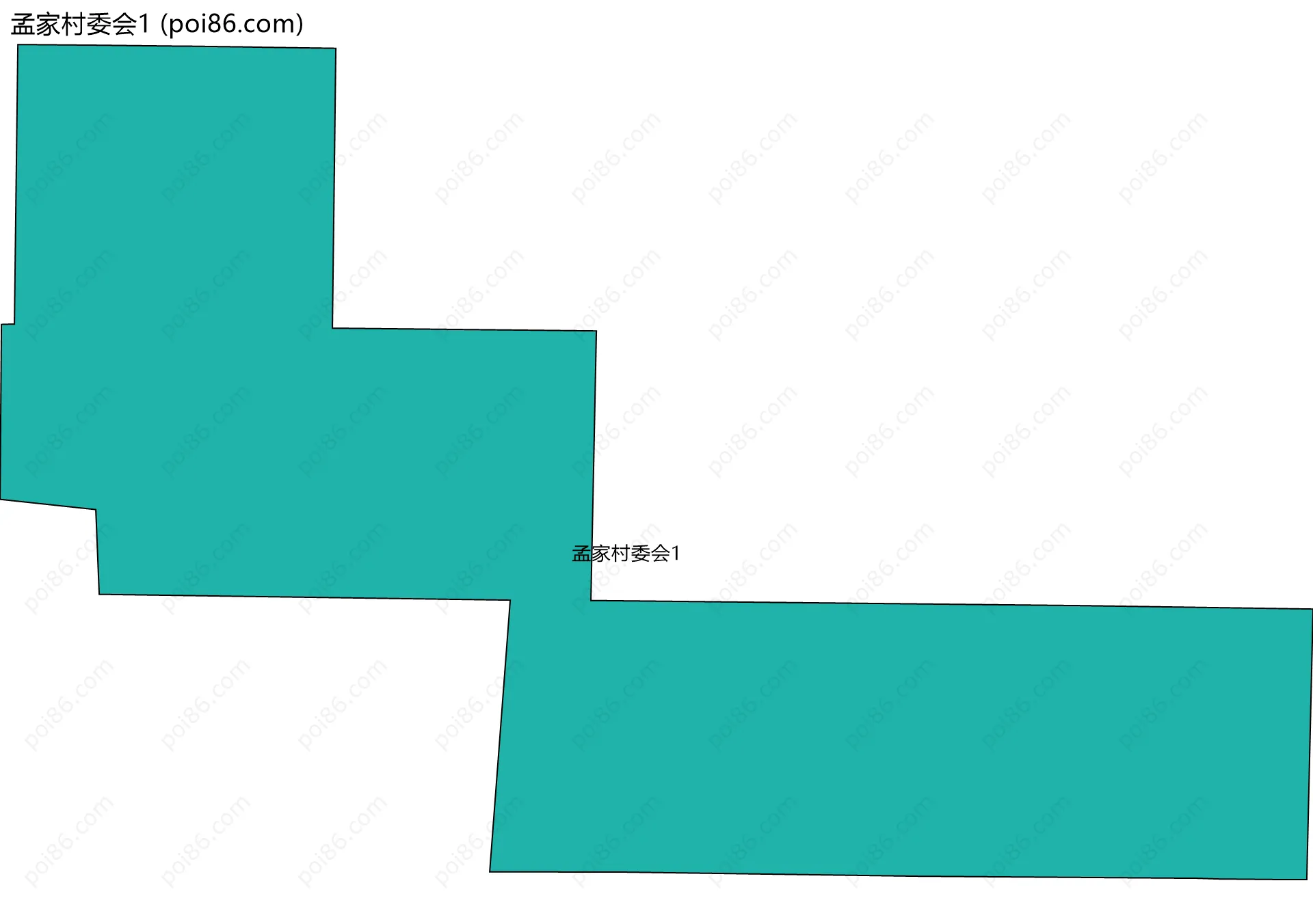 孟家村委会1边界地图