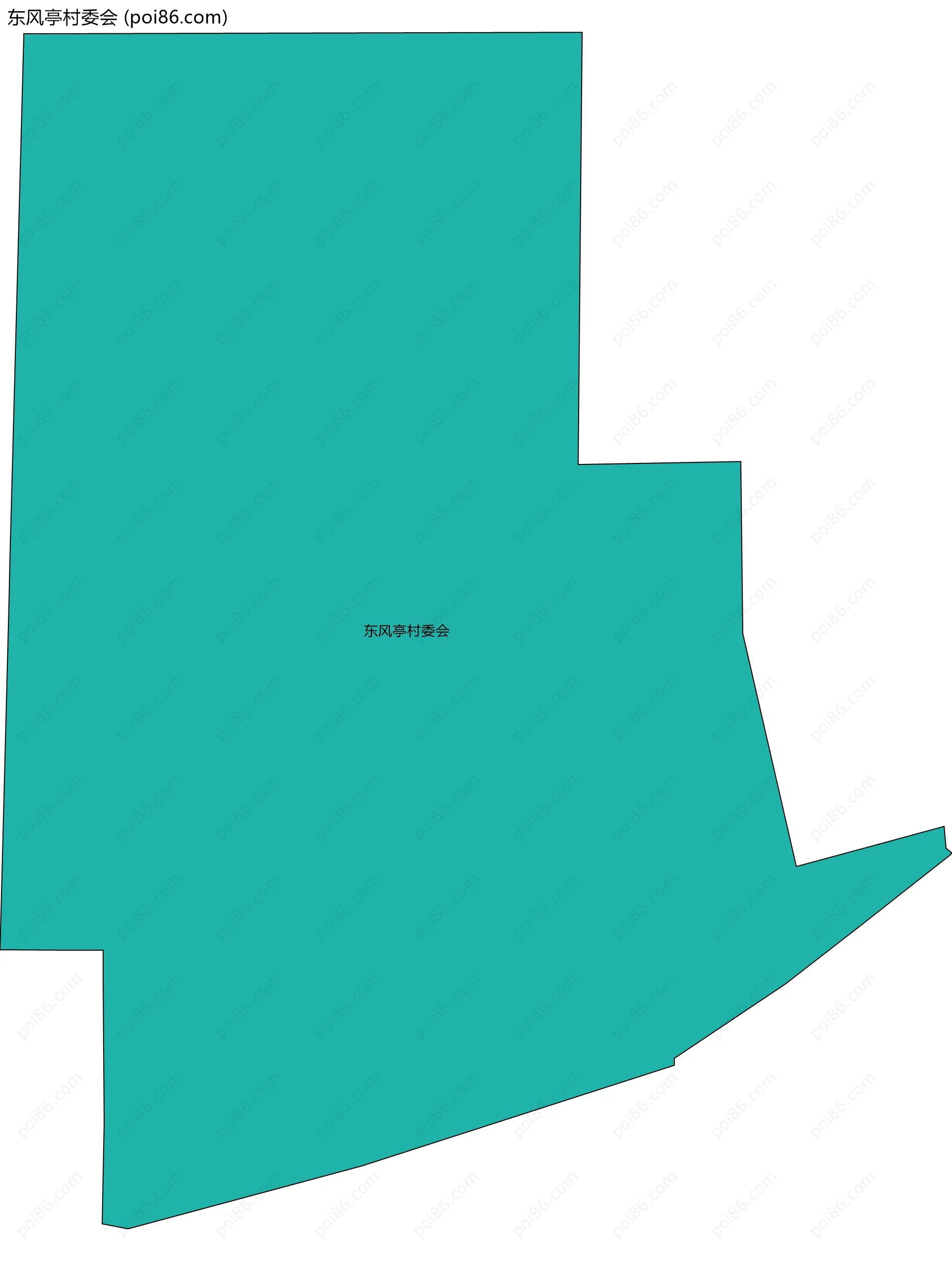 东风亭村委会边界地图