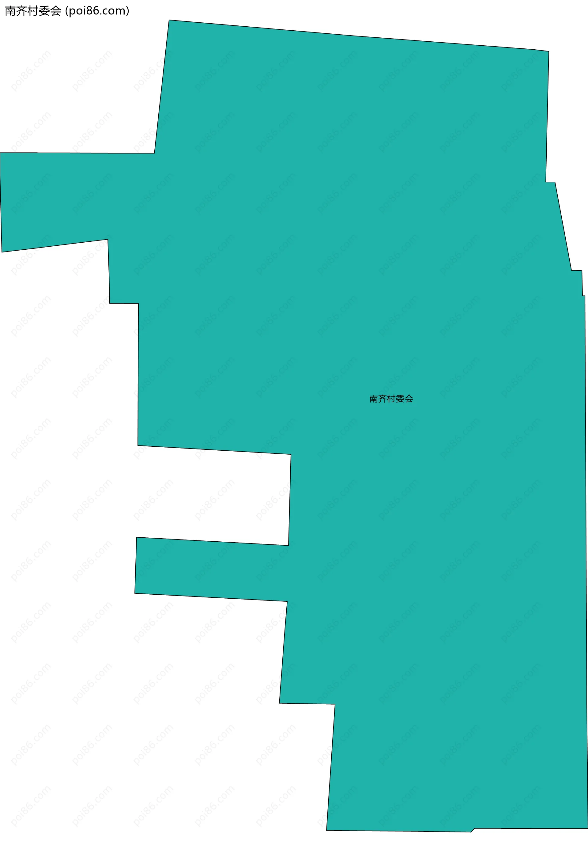 南齐村委会边界地图