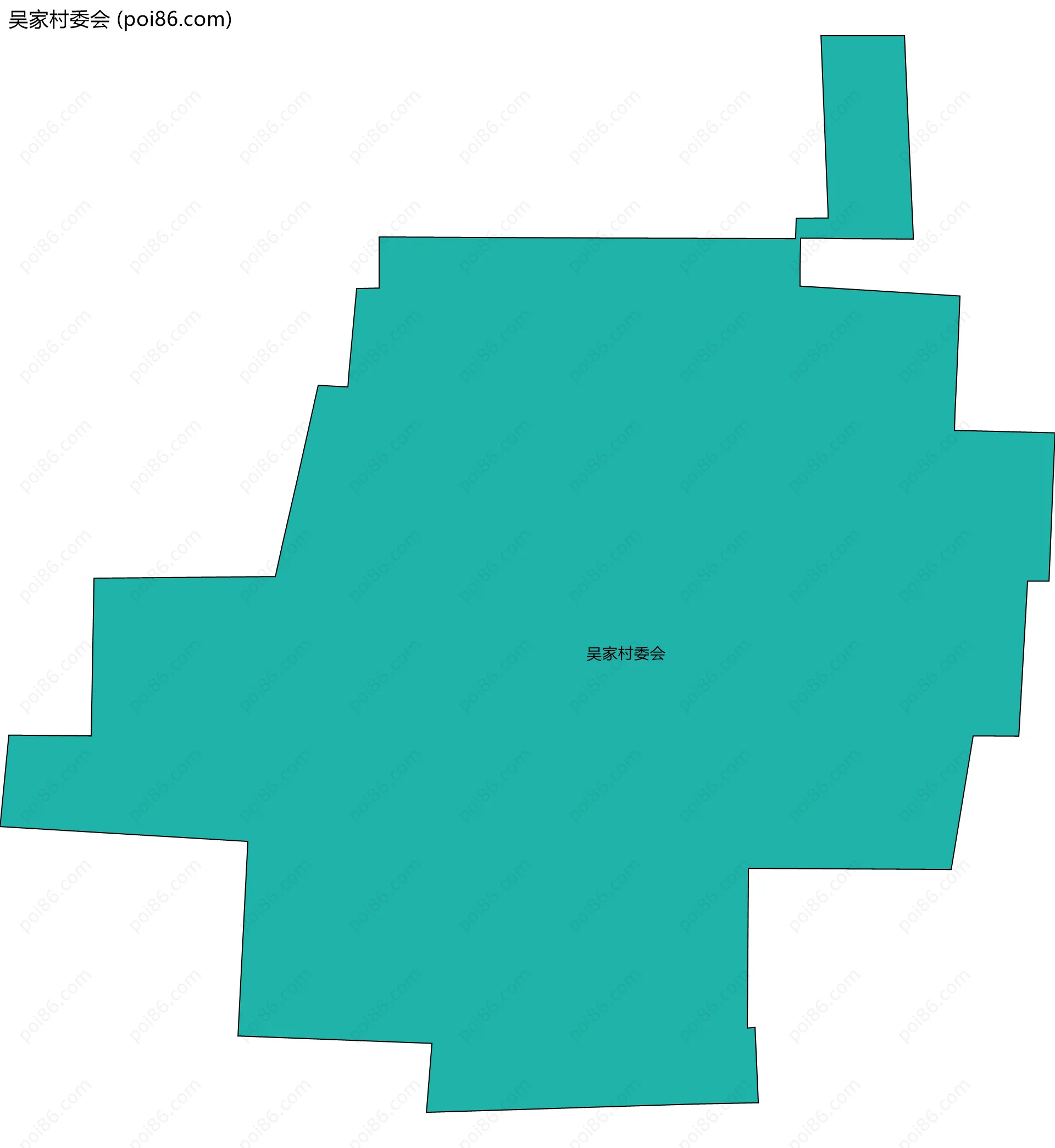 吴家村委会边界地图