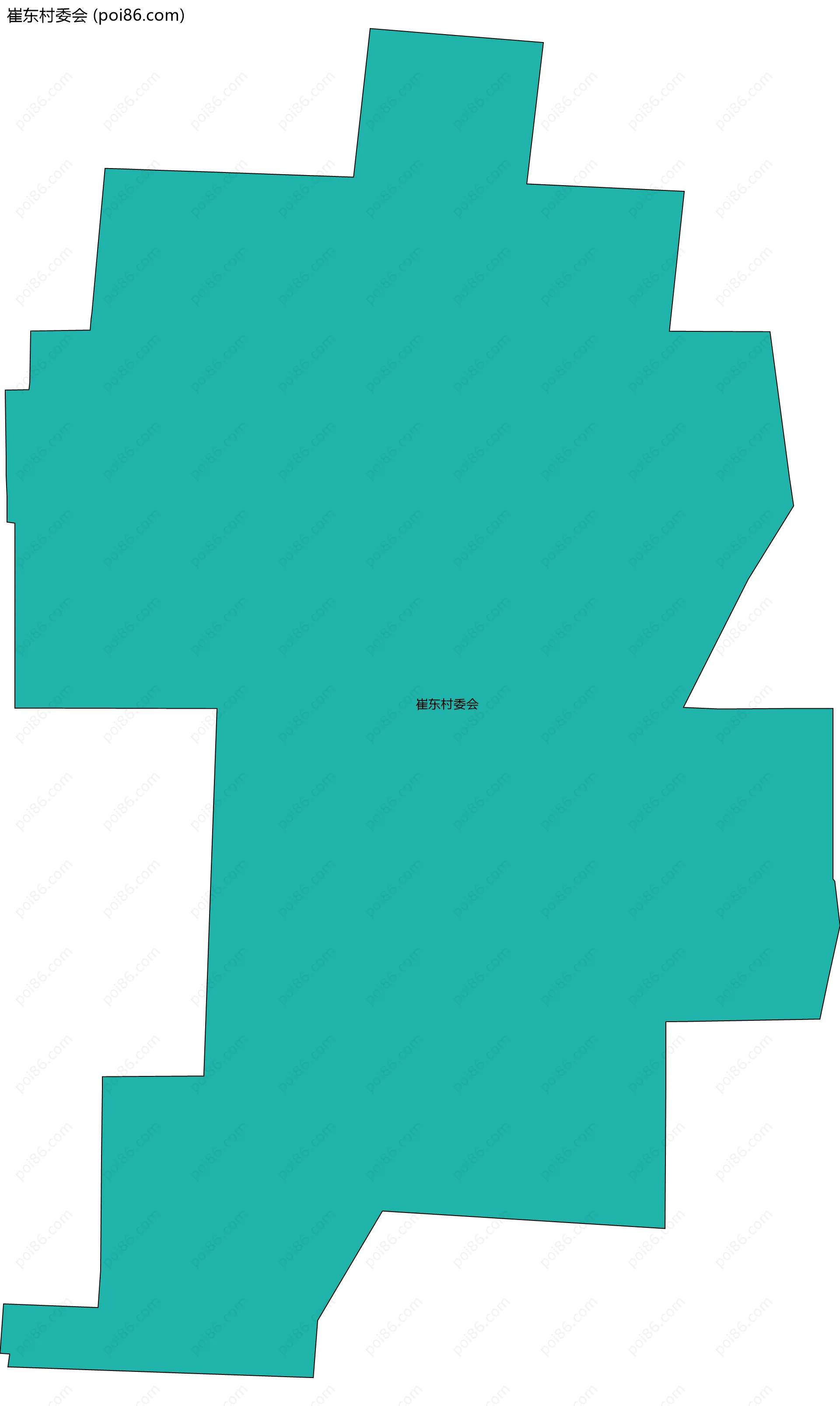 崔东村委会边界地图