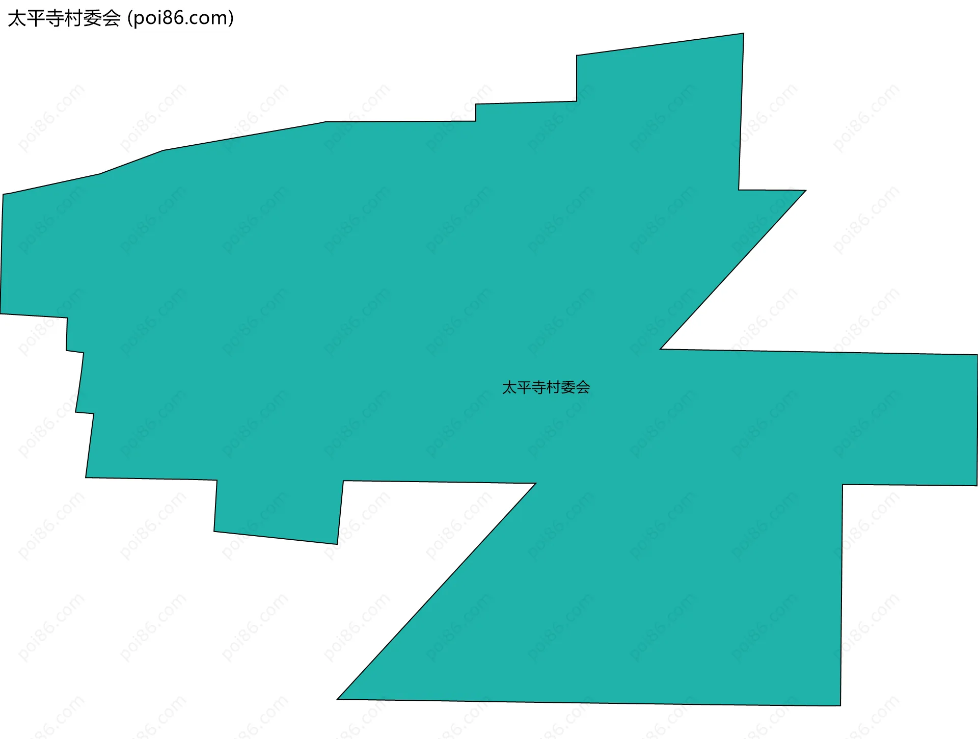 太平寺村委会边界地图
