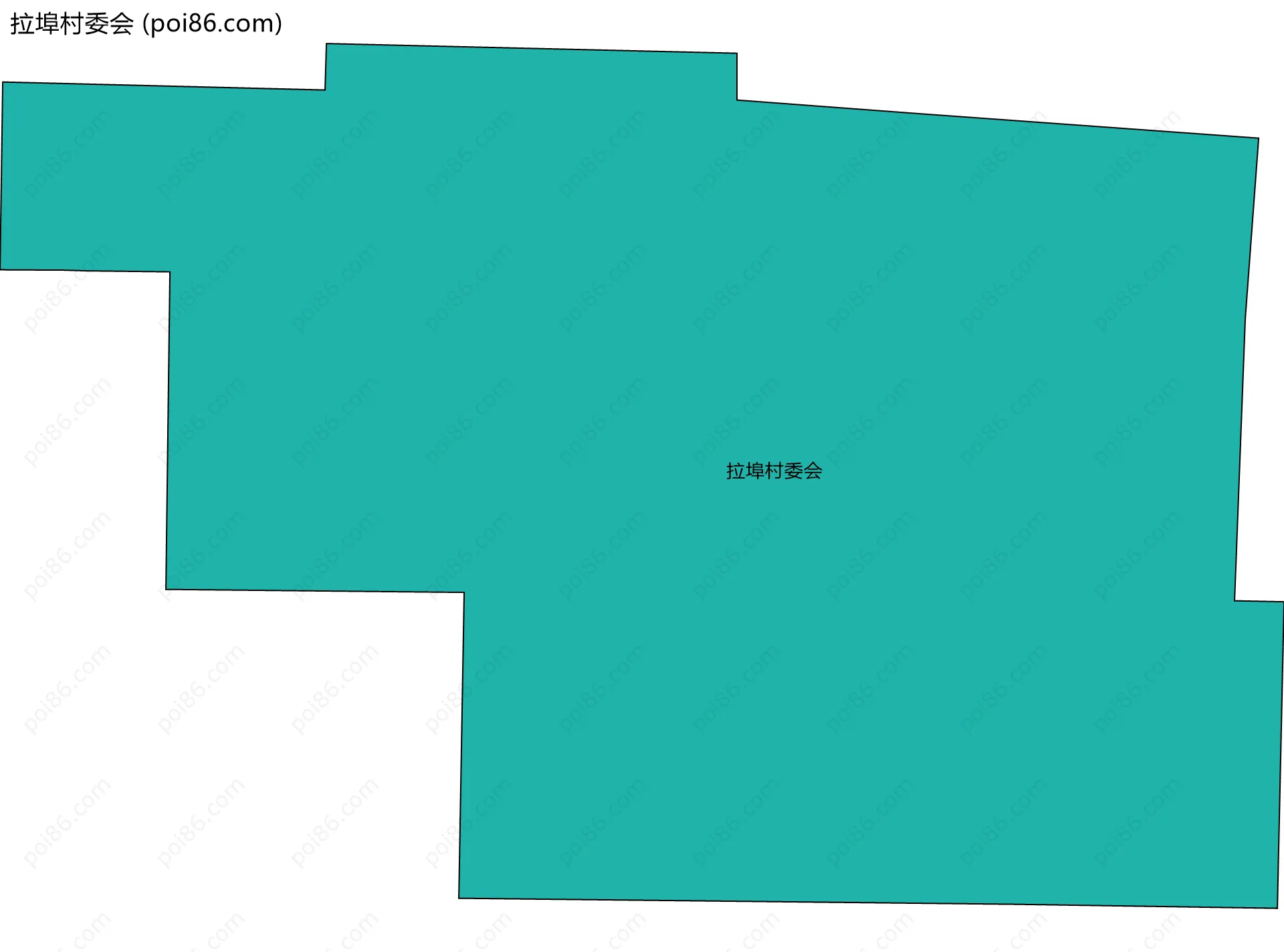 拉埠村委会边界地图