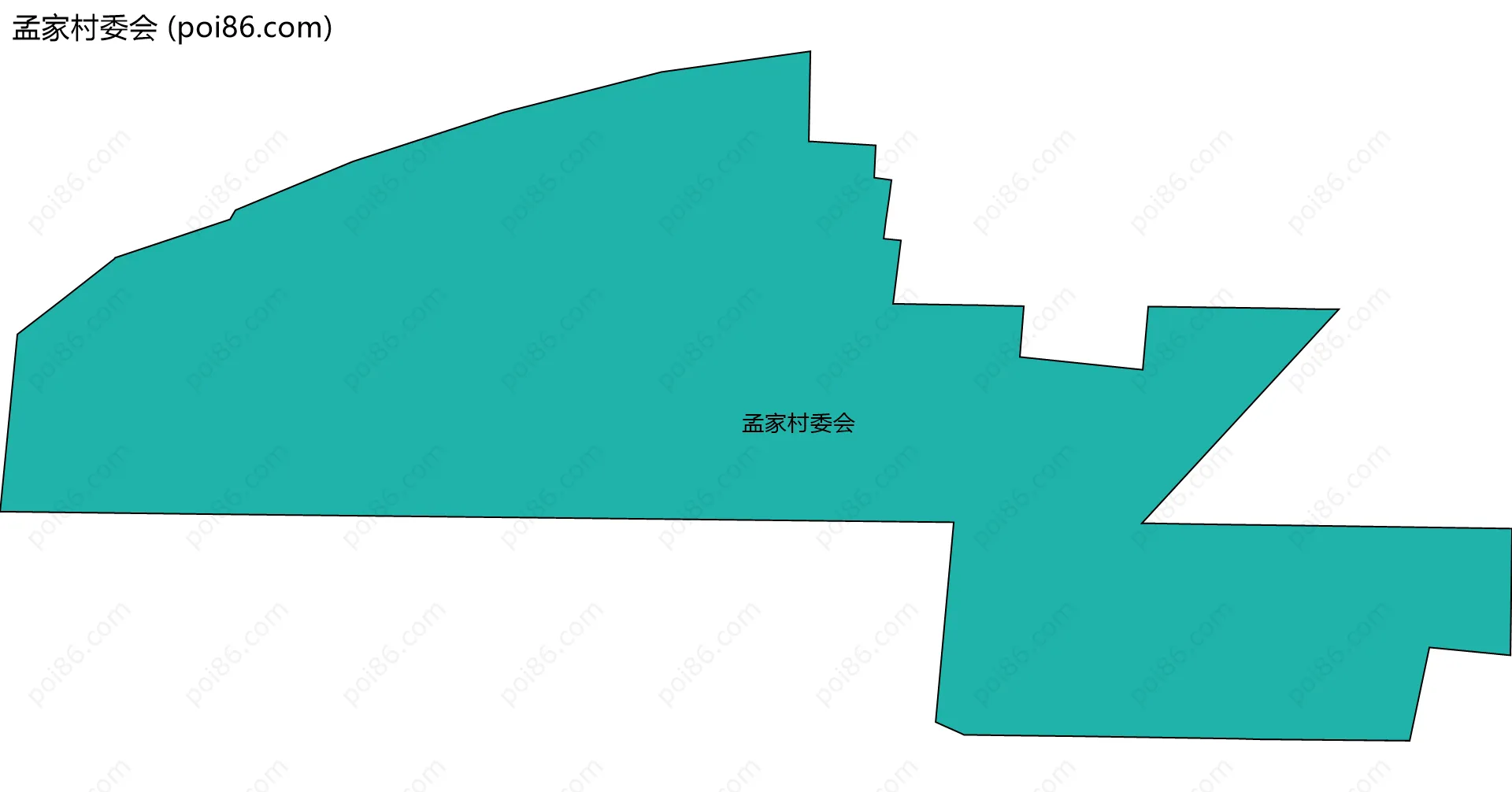 孟家村委会边界地图