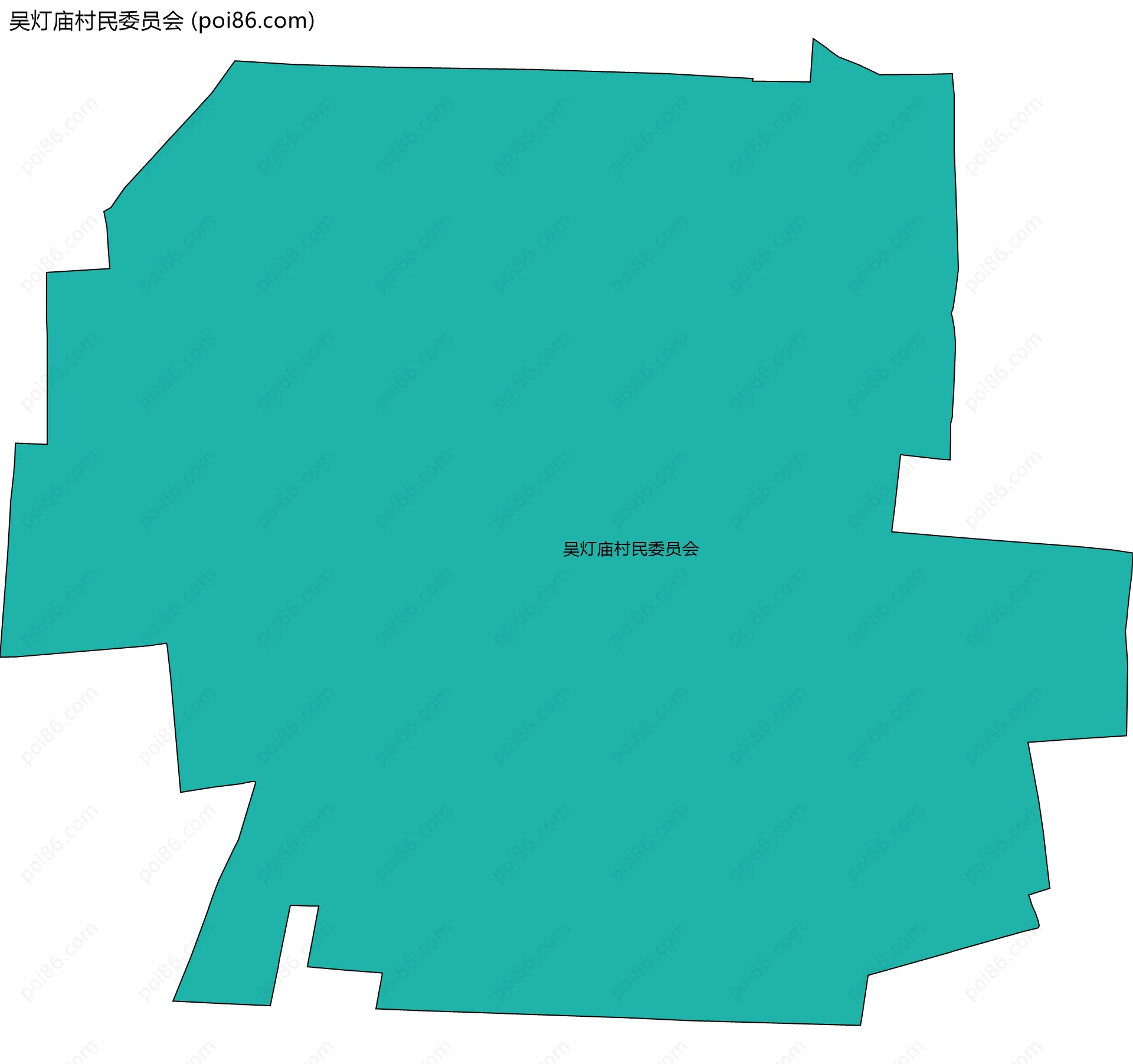 吴灯庙村民委员会边界地图