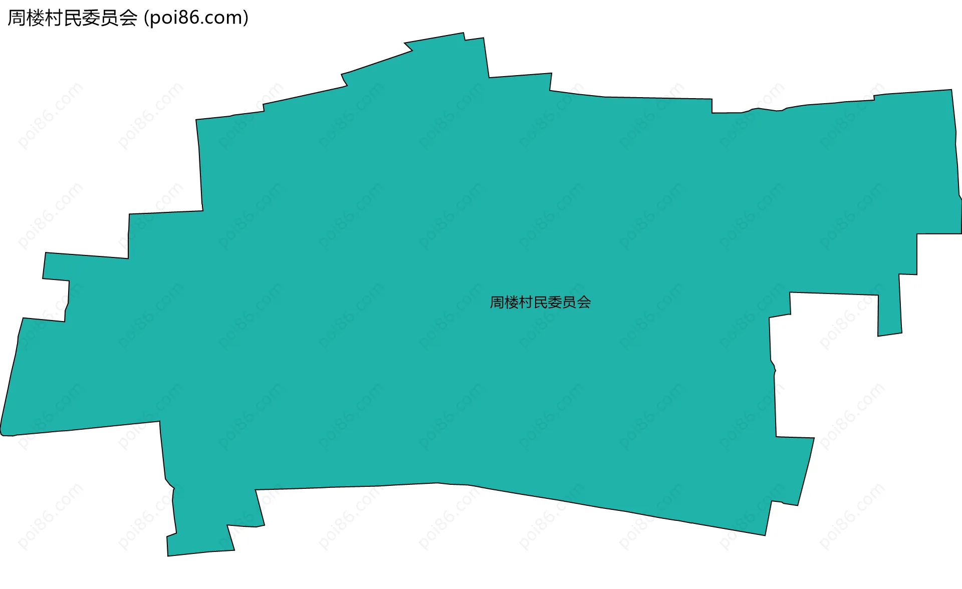 周楼村民委员会边界地图
