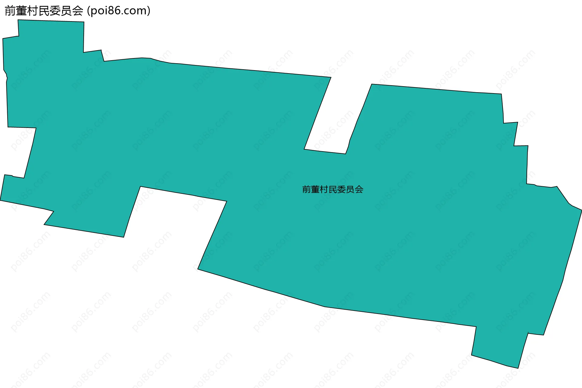 前董村民委员会边界地图