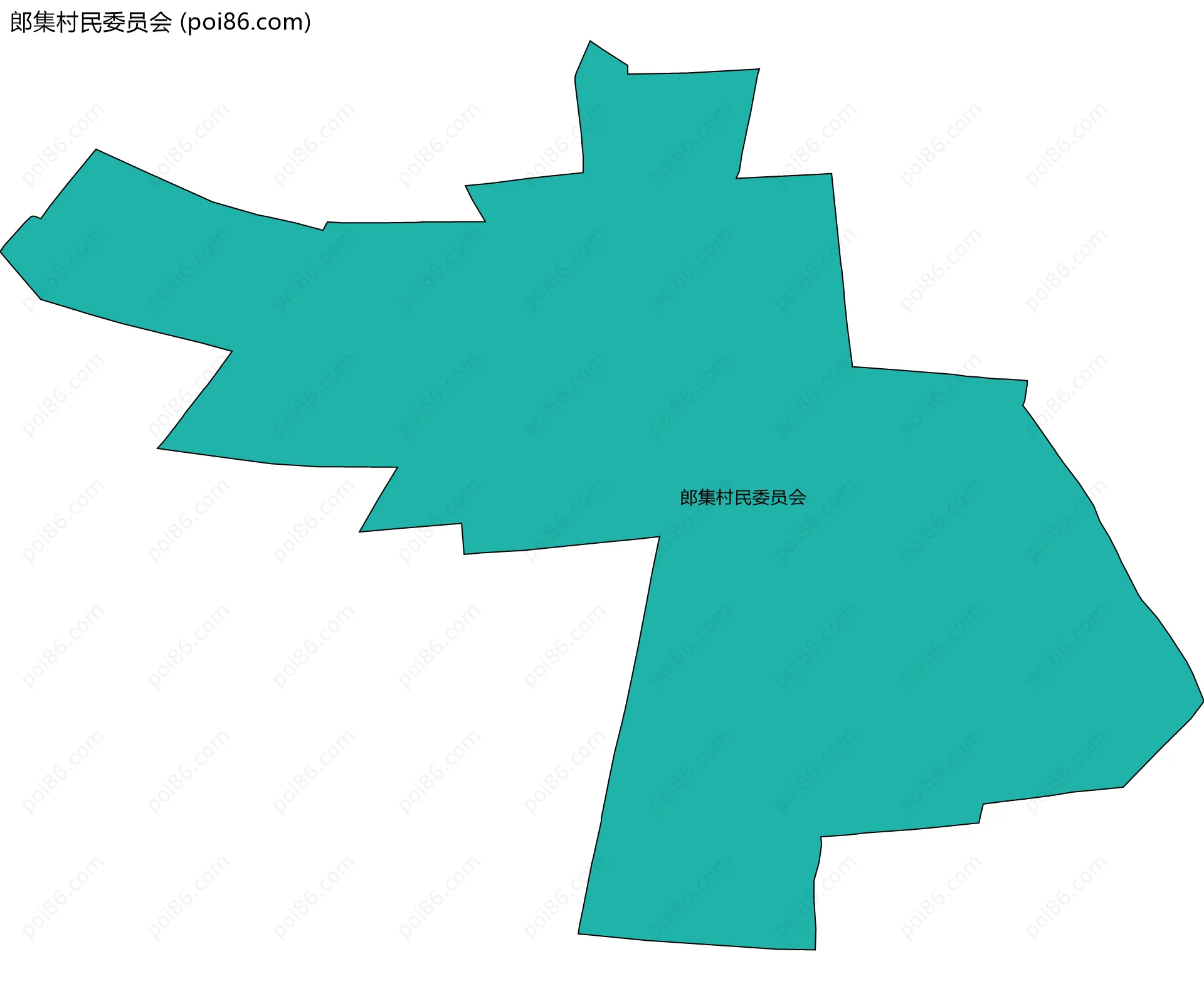 郎集村民委员会边界地图